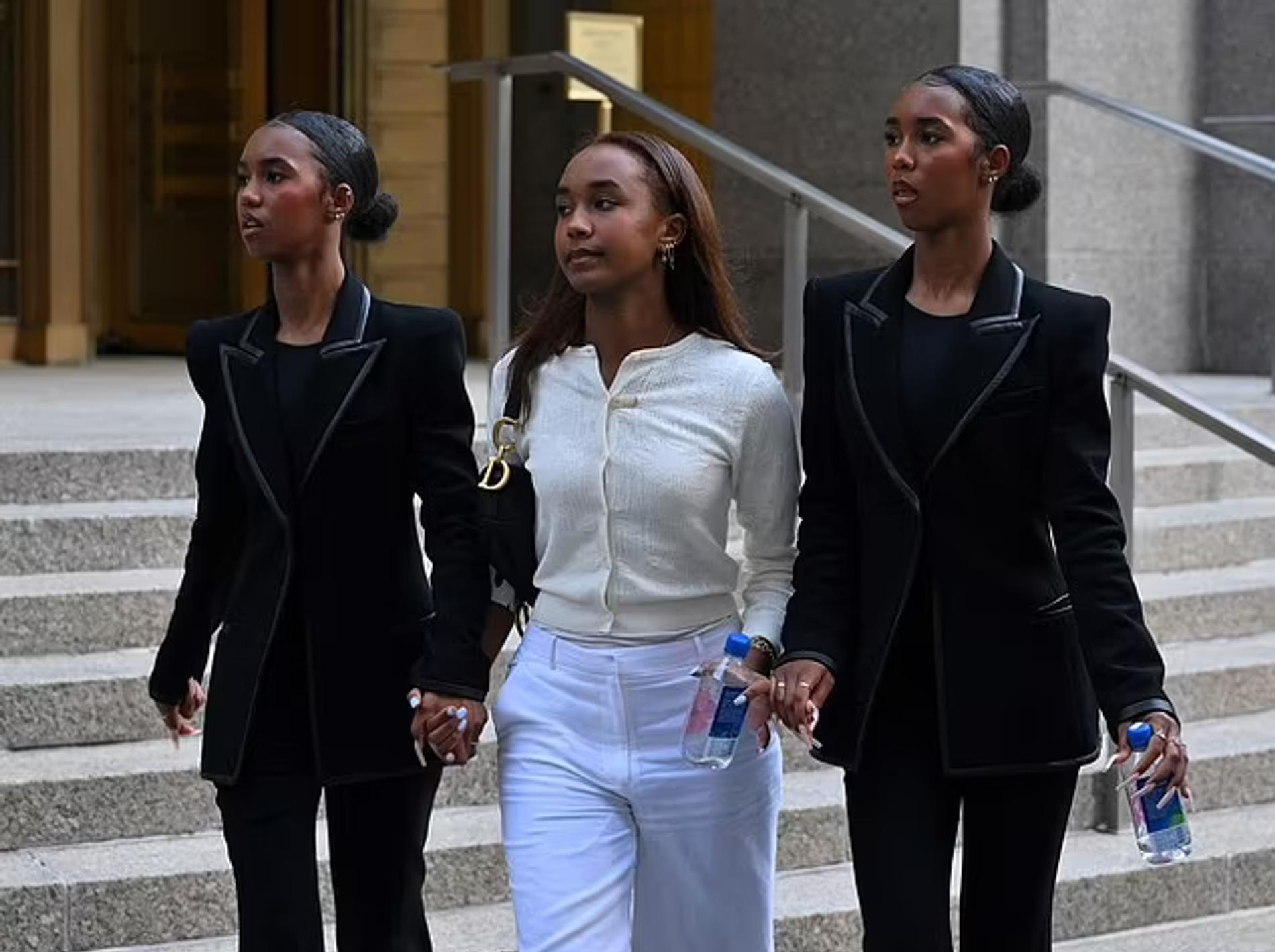 Дочери P. Diddy перед судом над рэпером. Фото: Getty Images