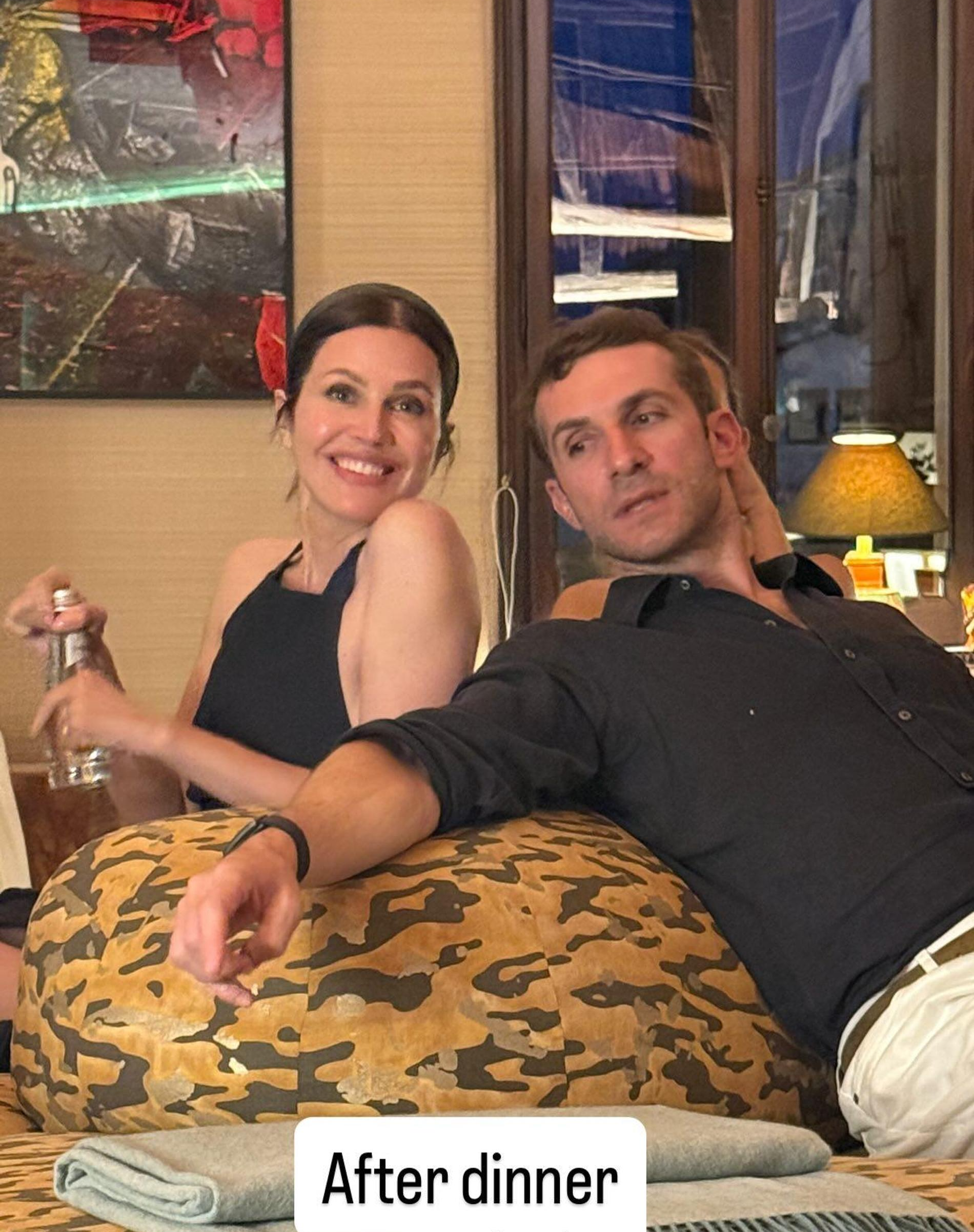 Даша Жукова с супругом Ставросом. Фото: Инстаграм @therealdvf