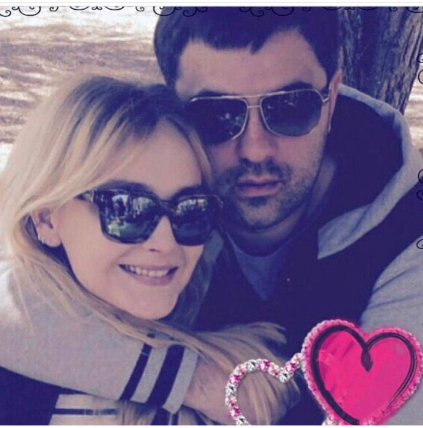 Снежана Онопка с мужем. Фото: личный архив