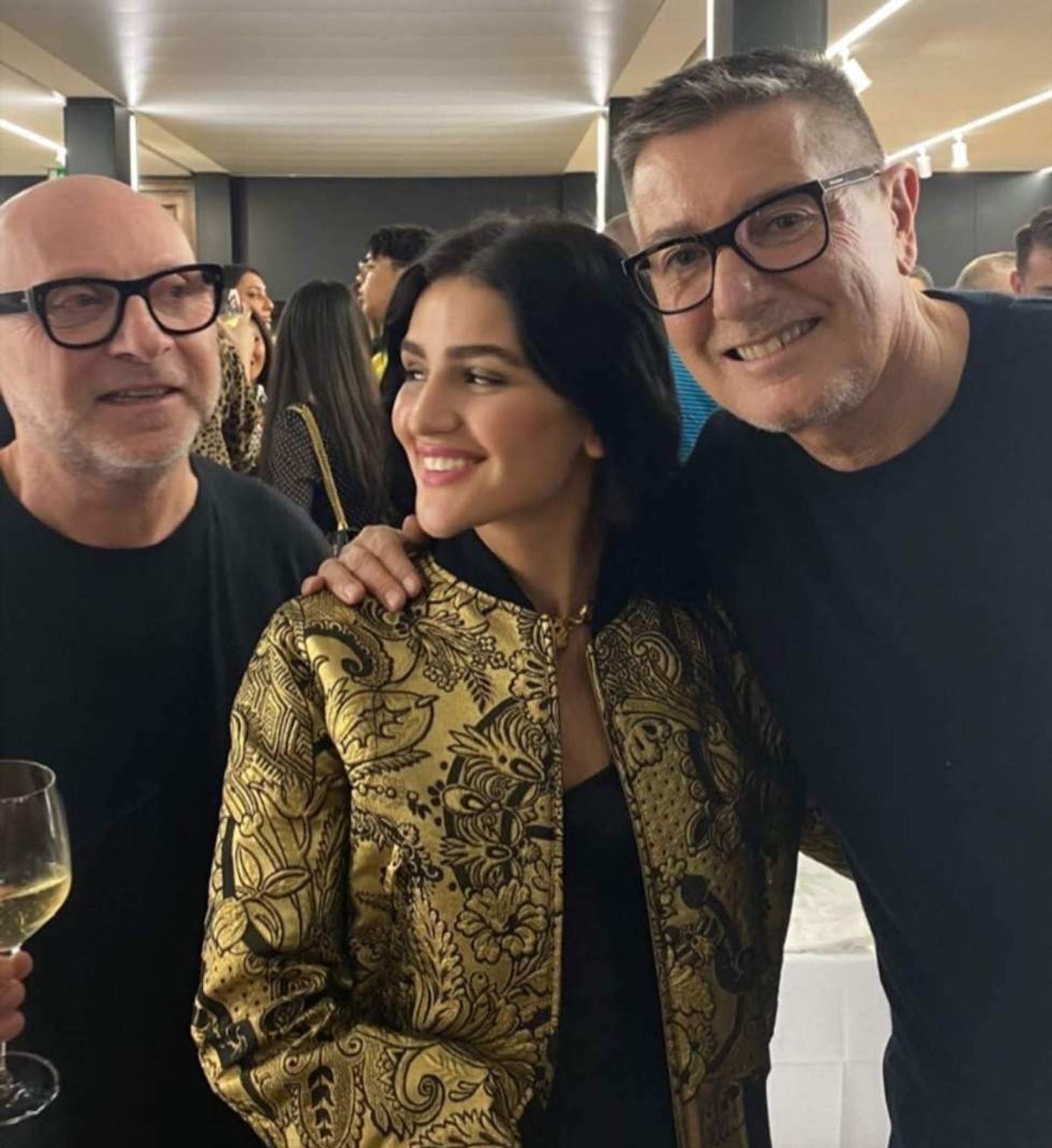 Дина Саева на показе Dolce & Gabbana, фото: Инстаграм