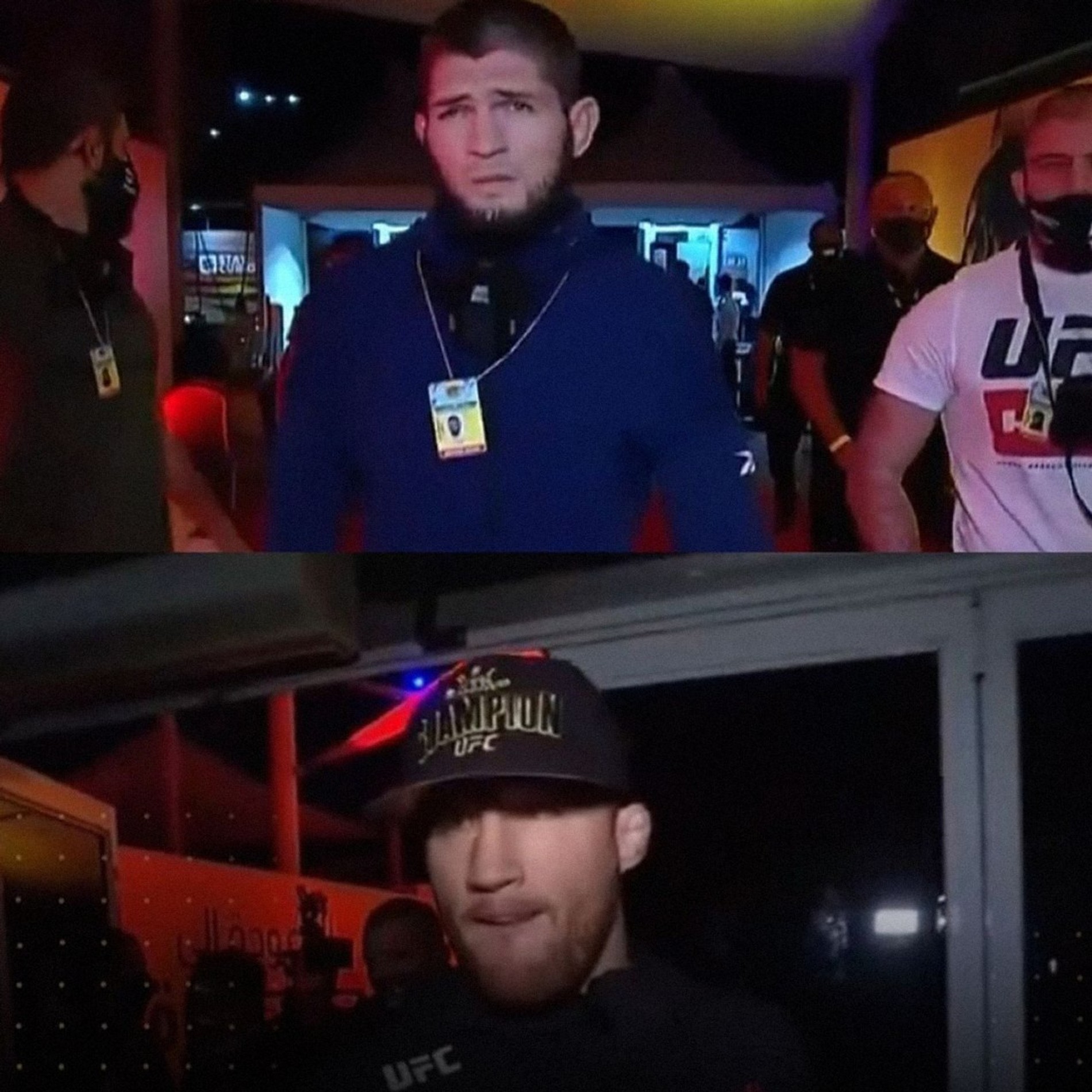 Скриншот с трансляции UFC