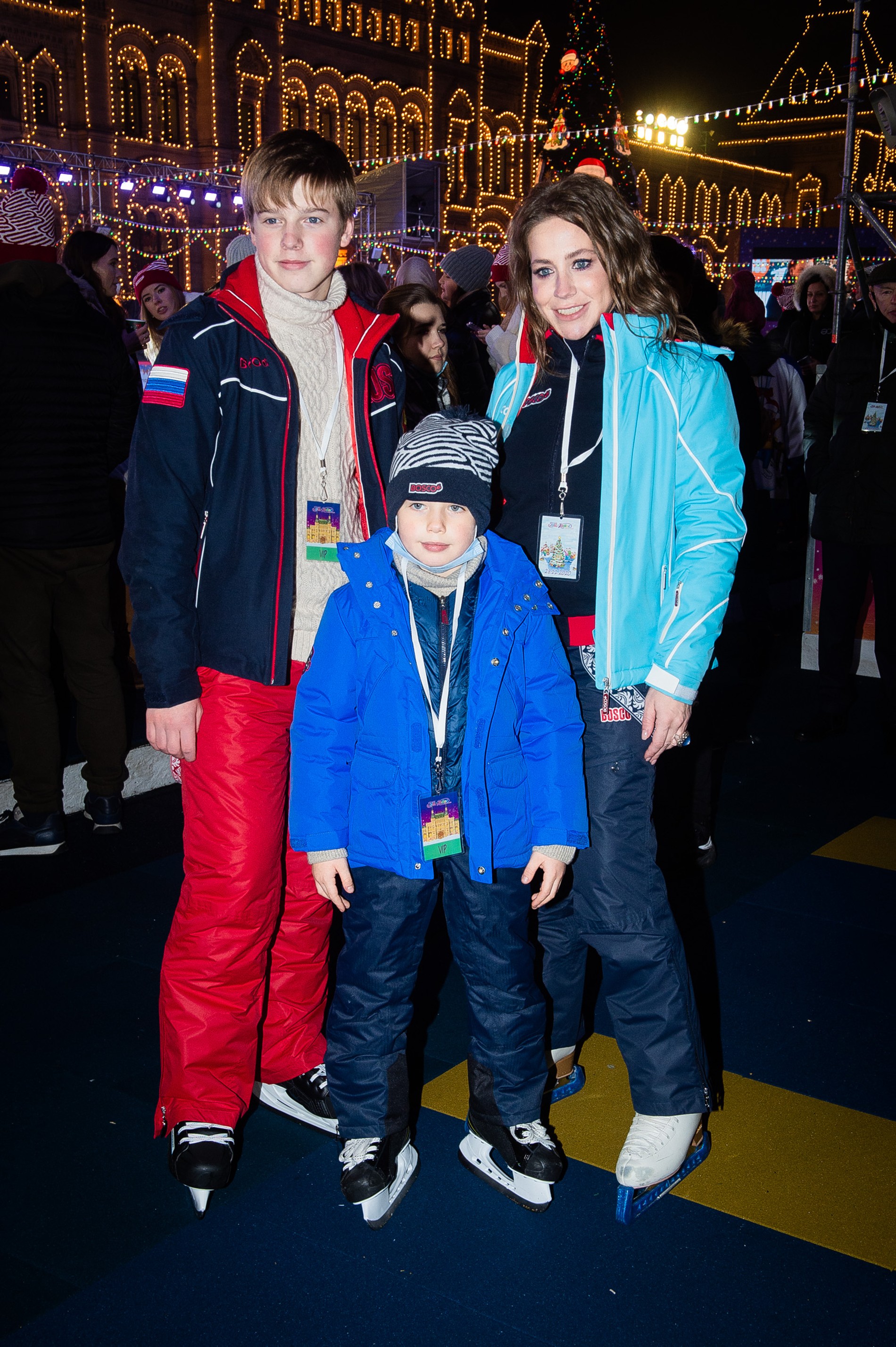 Юлия Барановская с сыновьями