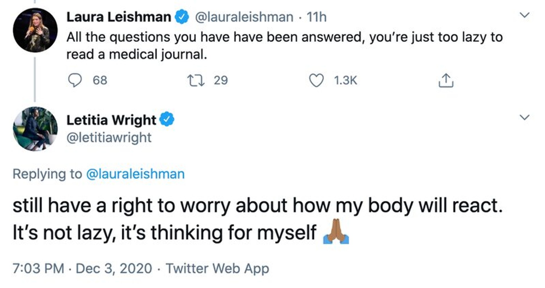 — На вопросы, которые ты задала, давно есть ответы. Ты просто ленишься почитать журнал по медицине.
— У меня все равно есть право волноваться о том, как отреагирует мое тело. Это не лень, я просто забочусь о себе.