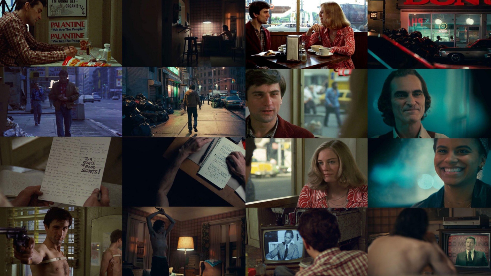 Сопоставление кадров из «Джокера» и «Таксиста»