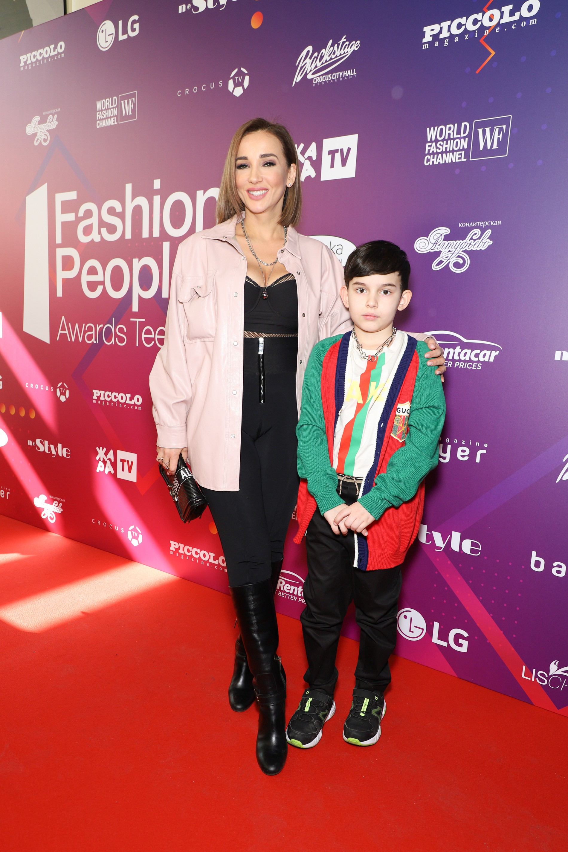 Анфиса Чехова с сыном Соломоном