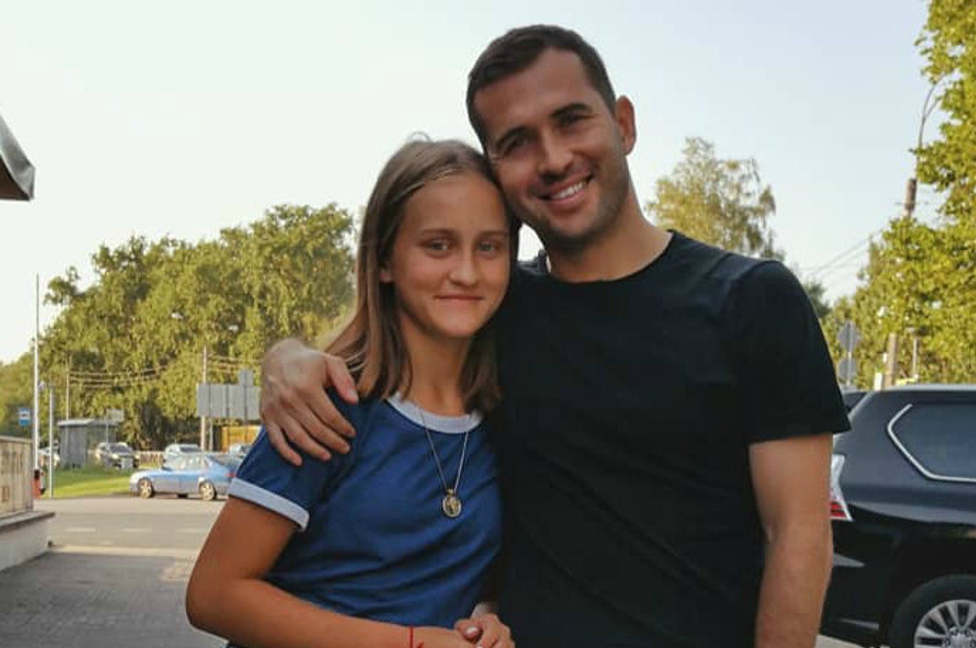 Дарья Кержакова с отцом.
Фото © Instagram @a.kerzhakov11