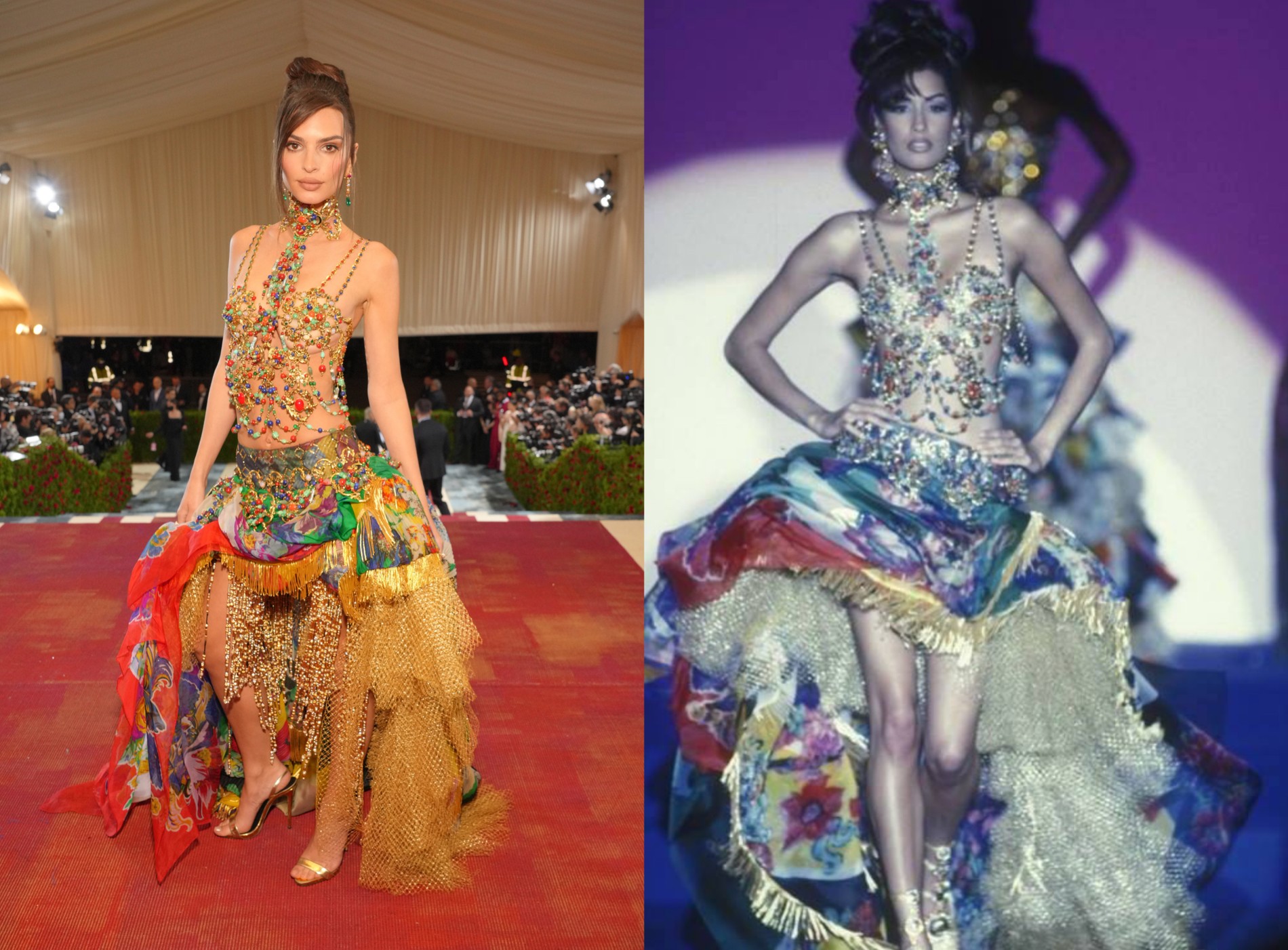 Эмили Ратаковски в Atelier Versace 1992
Фото: Getty Images