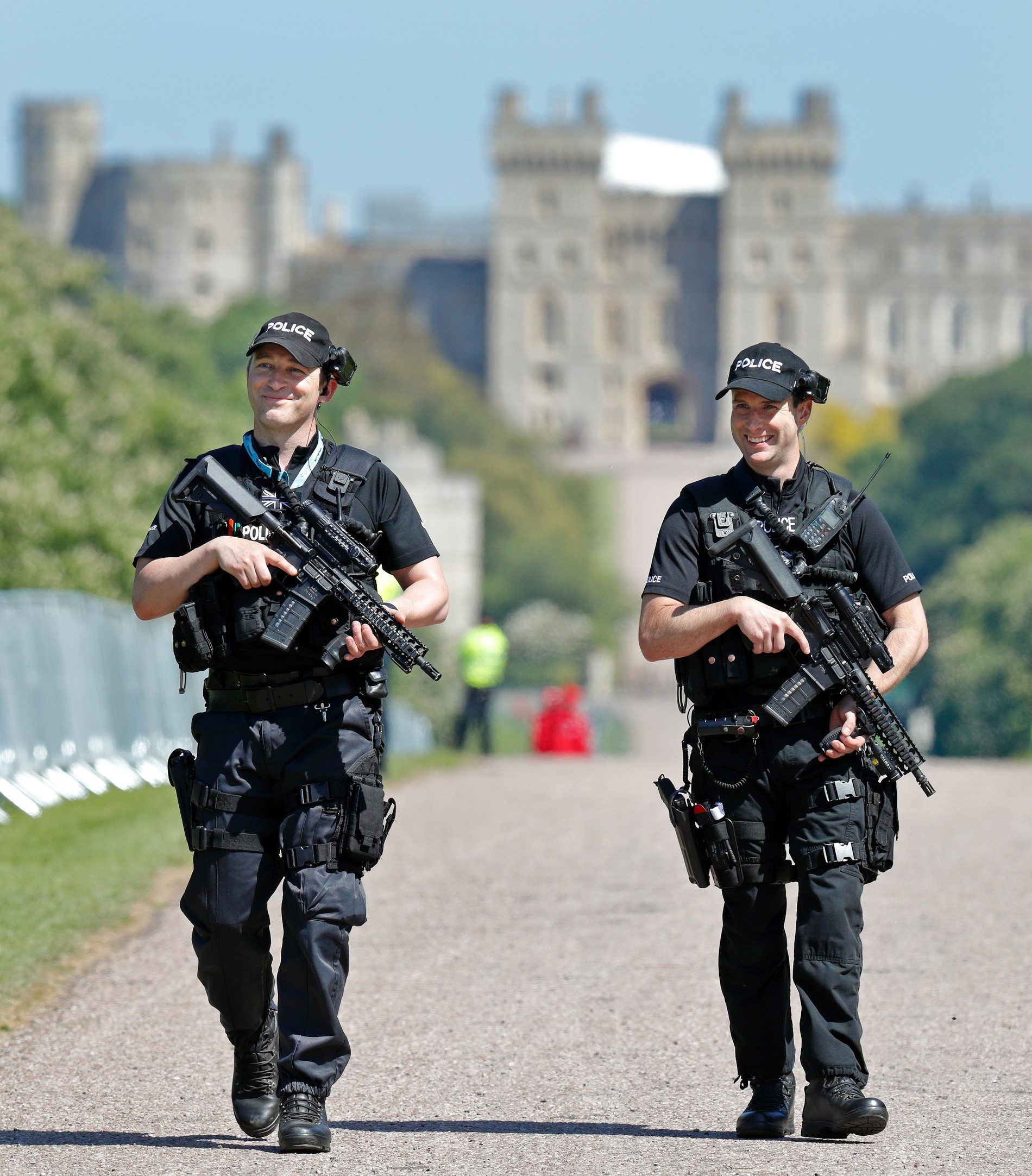 Охрана на свадьбе принца Гарри и Меган Маркл в 2018 году
Фото: Getty Images