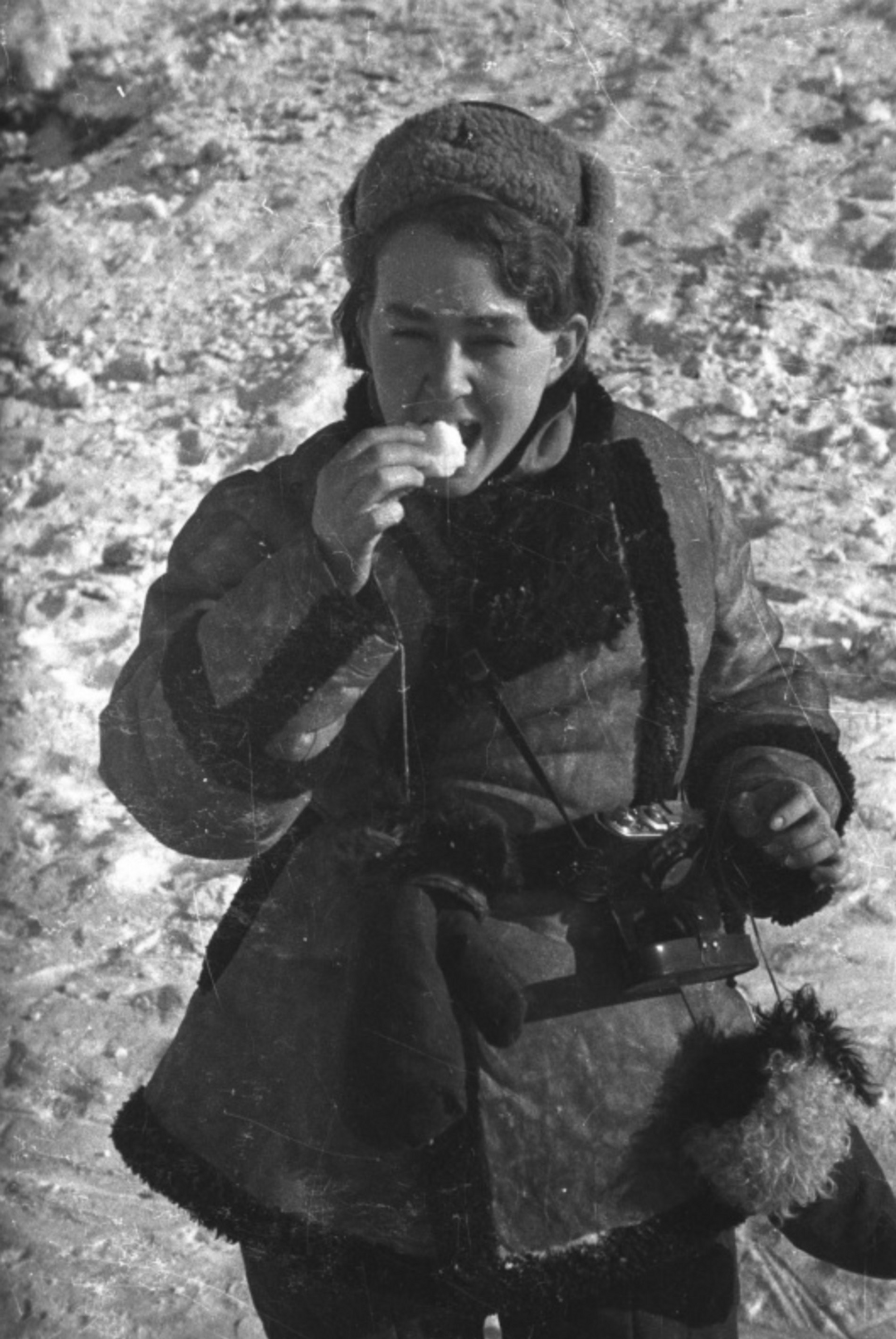 Фотокорреспондент Наталья Боде в Сталинграде, 1943 год. Источник: Российское фото