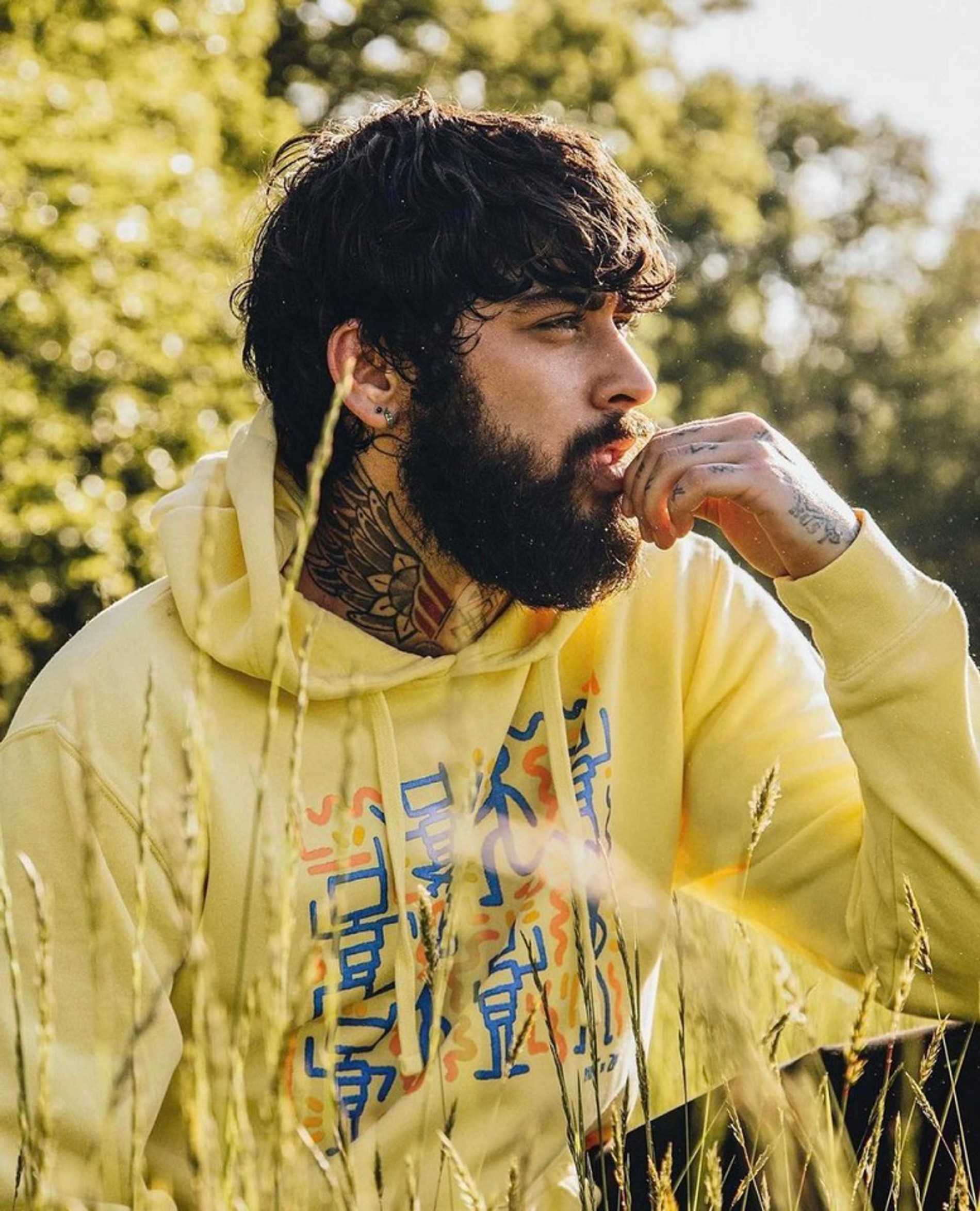 Малик месяц назад в промо своего бренда
Фото: payntbyzayn.com