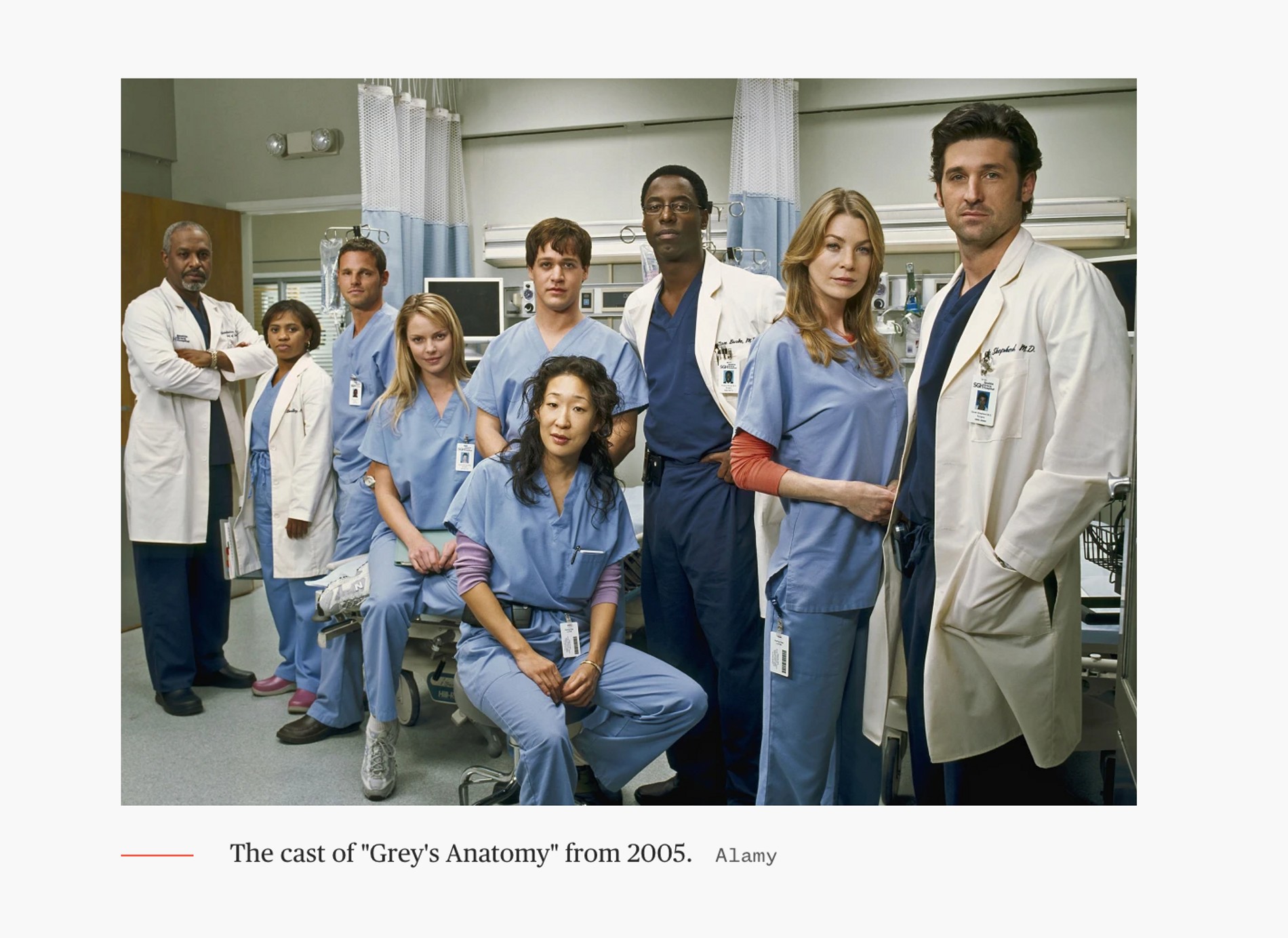 Фото: The Hollywood Reporter 
Кастинг сериала Grey's Anatomy 2005 года