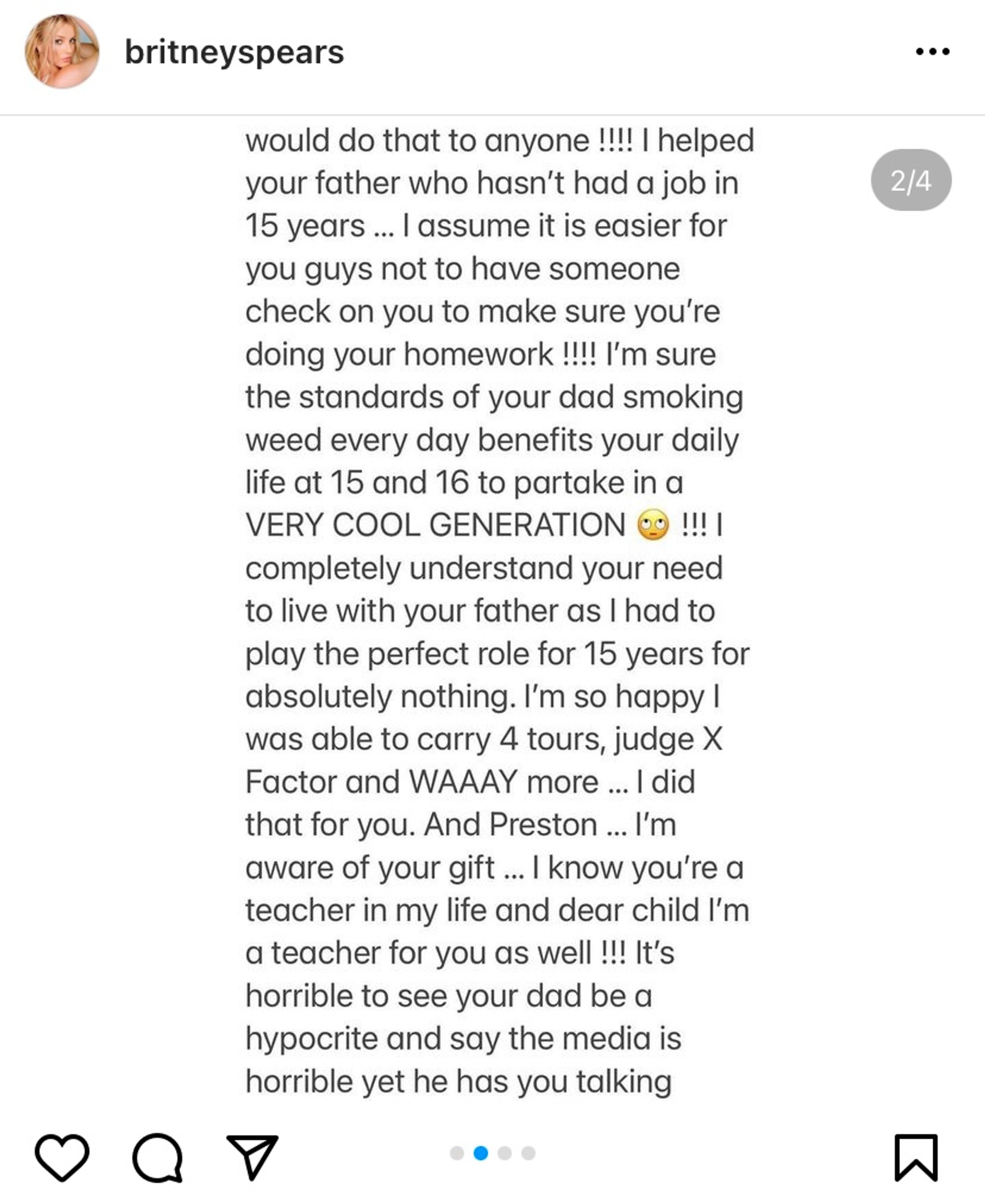 Источник: Инстаграм (запрещен в РФ) / britneyspears