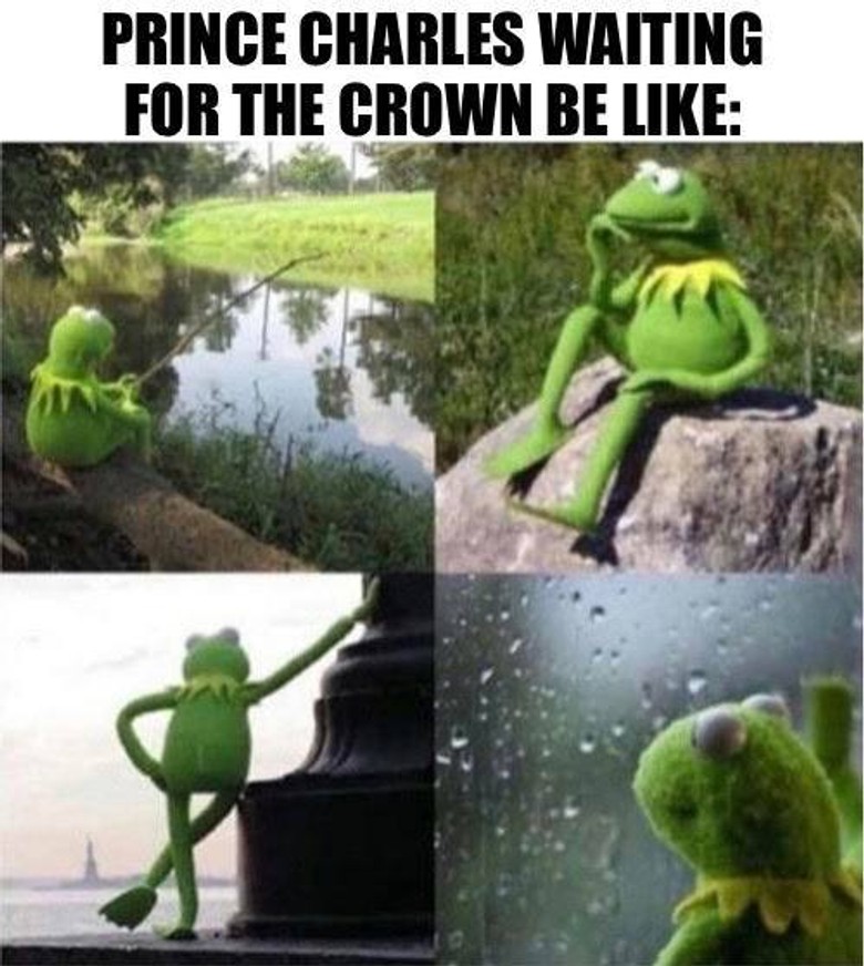 Подпись: «Принц Чарльз, который ждет корону» Фото: Twitter (запрещен в РФ)