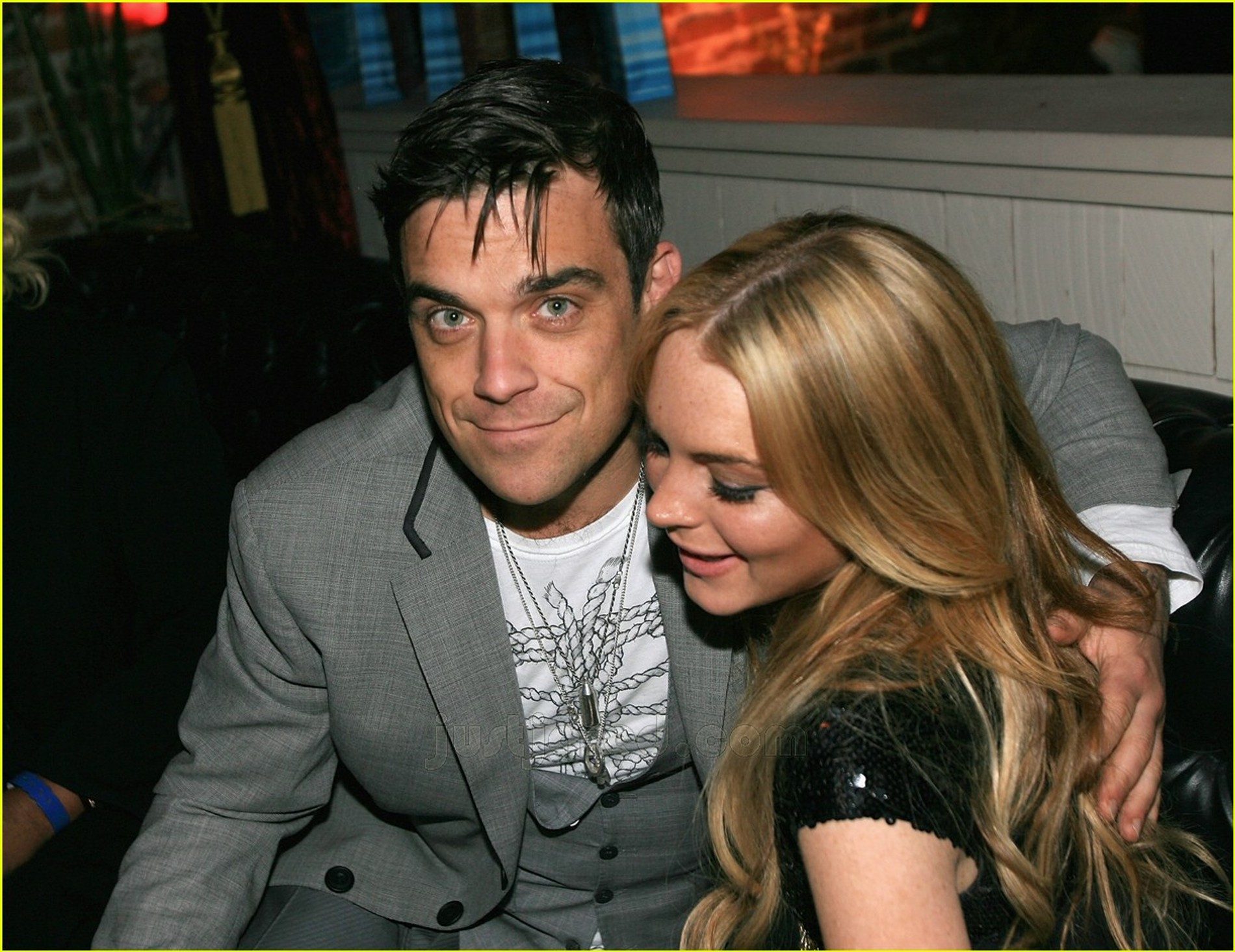 Робби Уильямс и Линдси Лохан
Фото: JustJared