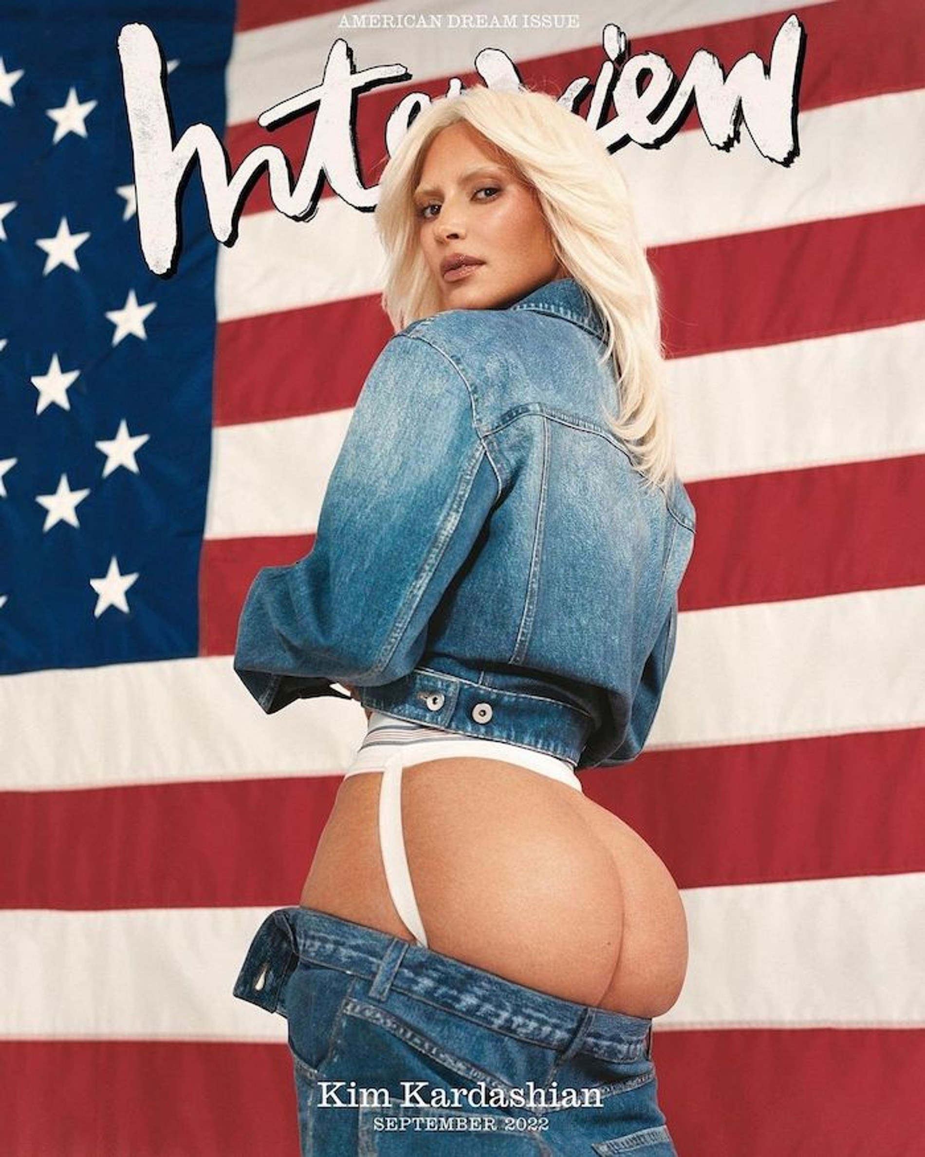Ким Кардашьян на сентябрьской обложке Interview
