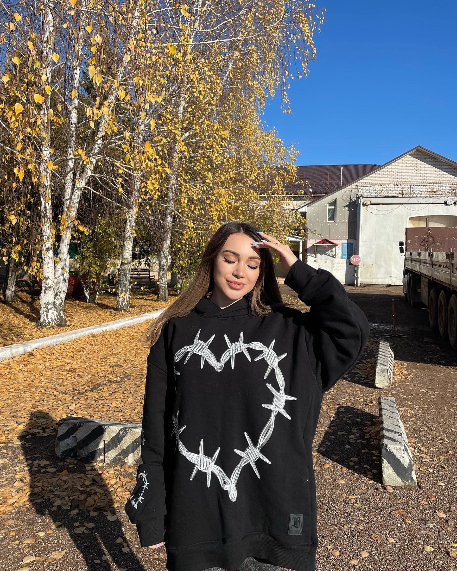 Милена Чижова в день росписи. Фото: из личного архива