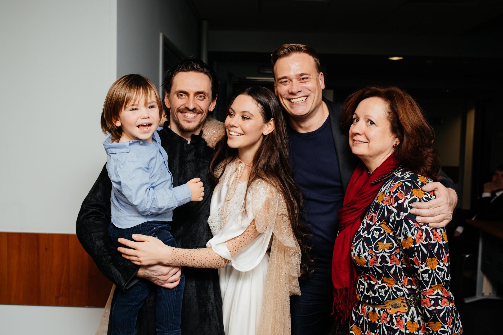 Сергей Полунин и Елена Ильиных с сыном Миром.