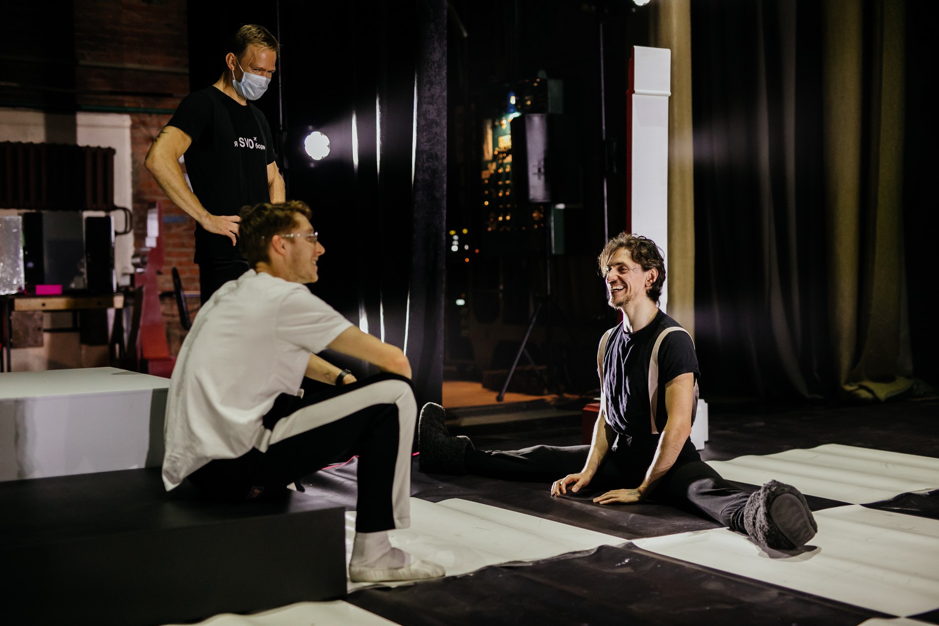 Сергей Полунин на репетиции балета «Распутин». Реутов. Фото: предоставлено из личного архива