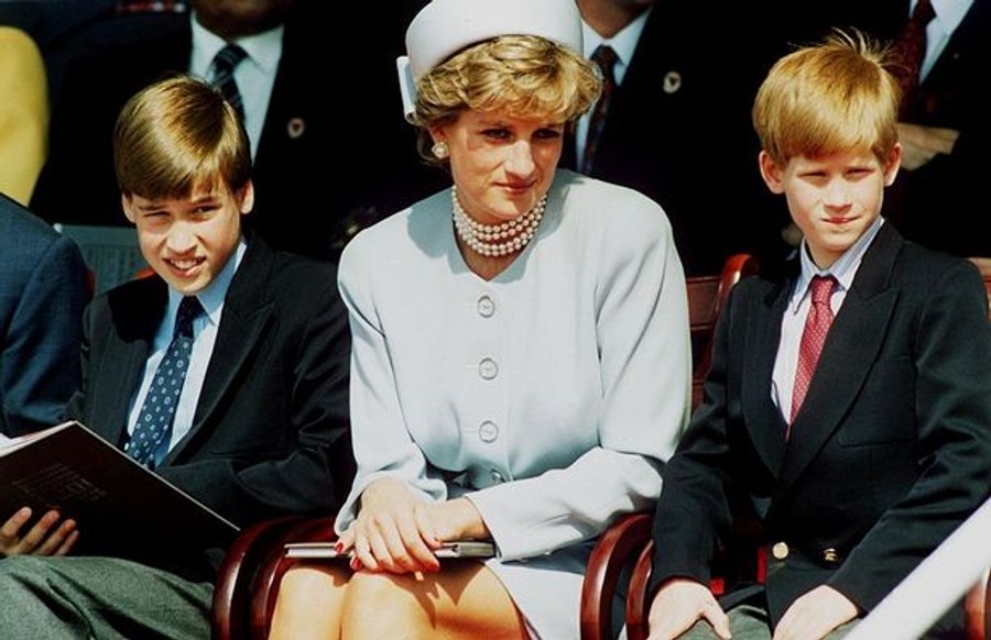 Принц Уильям, принцесса Диана, принц Гарри
Фото: Getty Images 