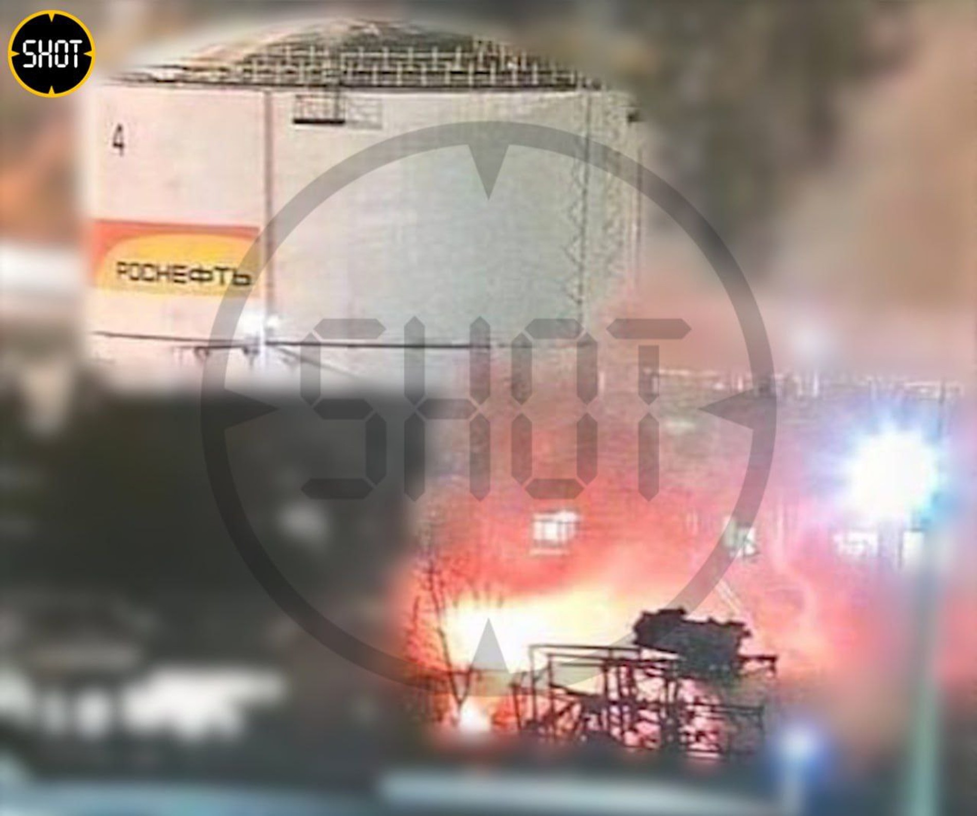 Кадры взрыва и пожара в районе нефтебазы «Роснефти» в Туапсе
Фото: Shot