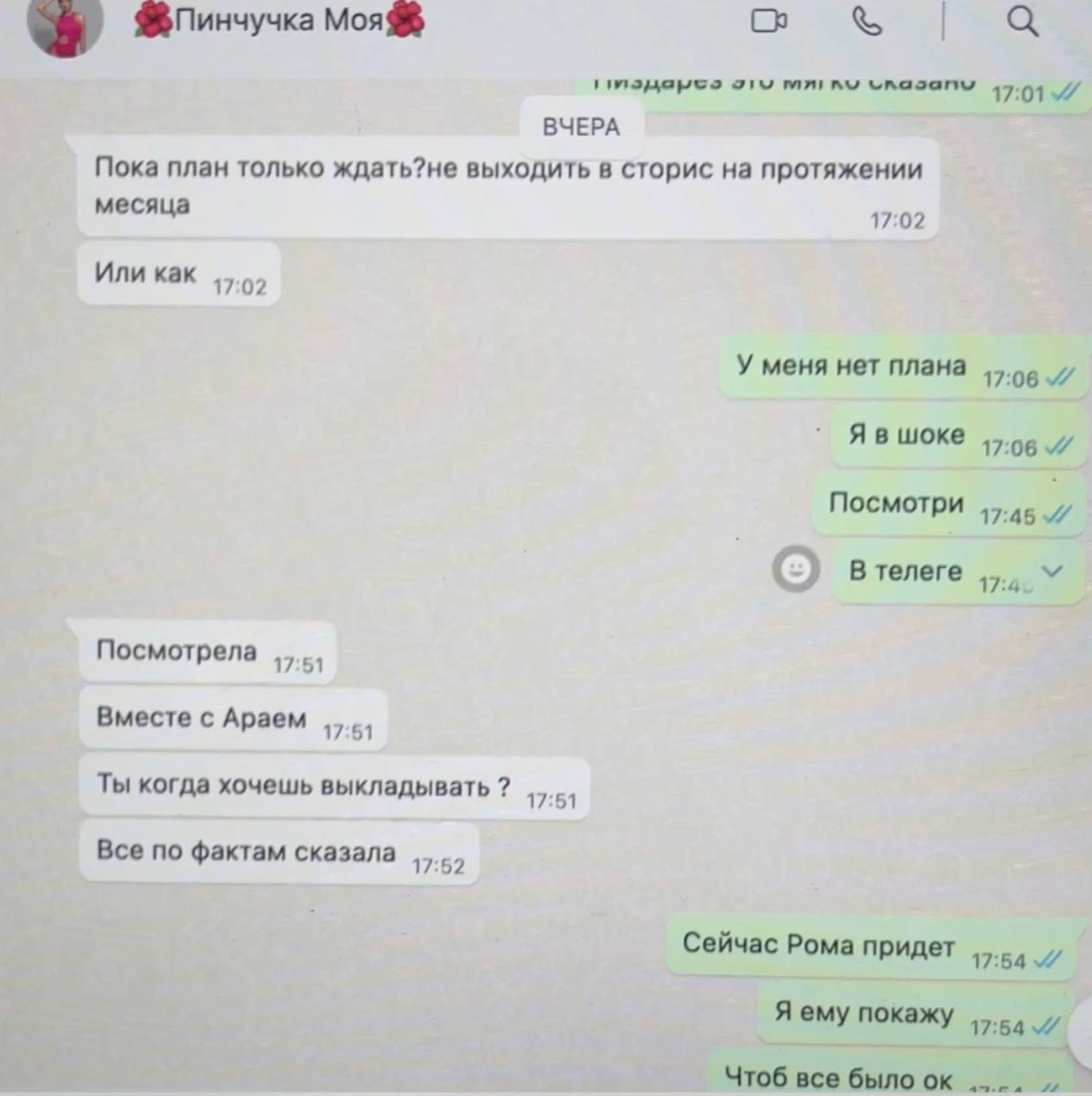 Переписка Татьяны Мусульбес с Ириной Пинчук
Фото: Телеграм / @AfrikantovaMarina