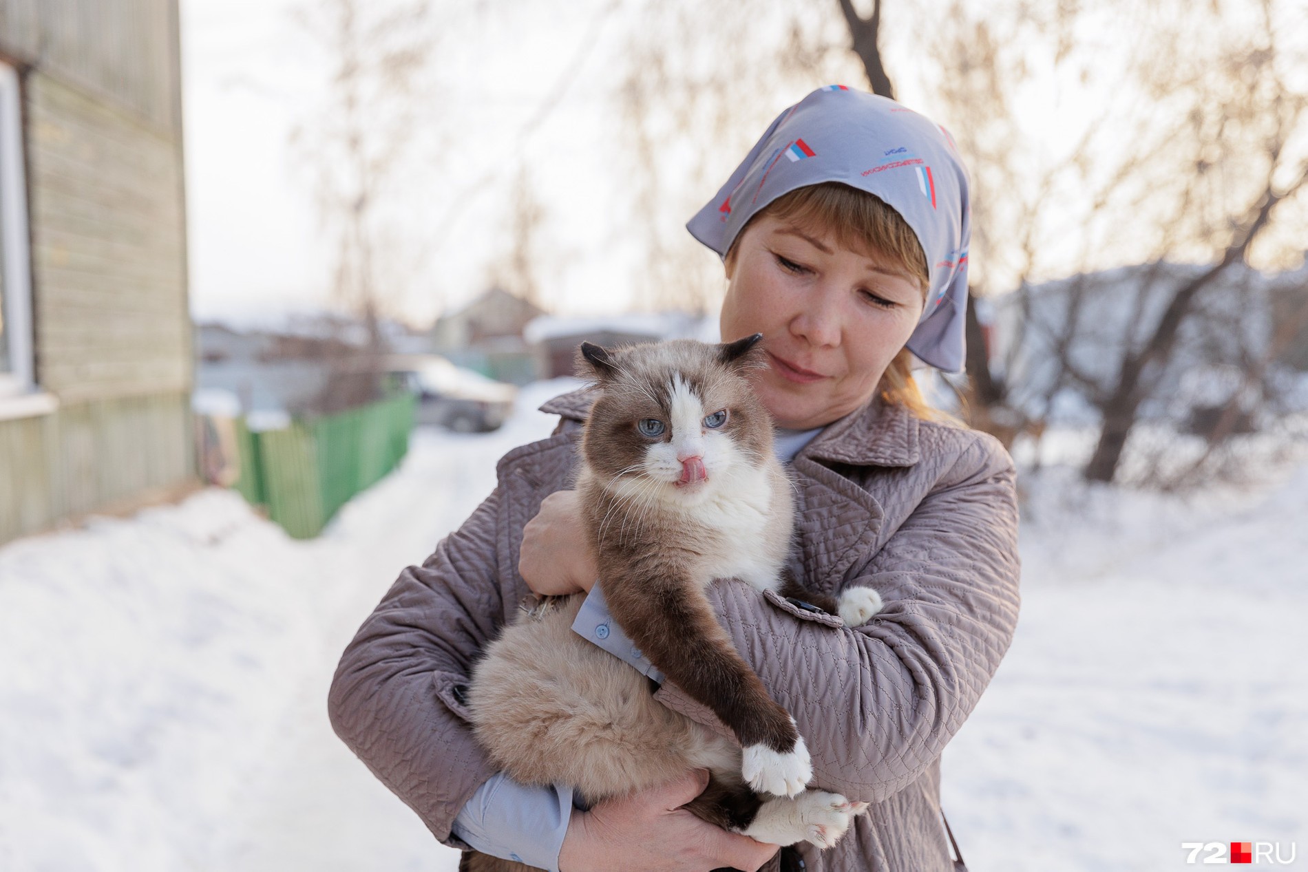 Кот Дашун со своей хозяйкой Эльвирой Чаниевой
Фото: 72.ru
Фотограф: Ирина Шарова