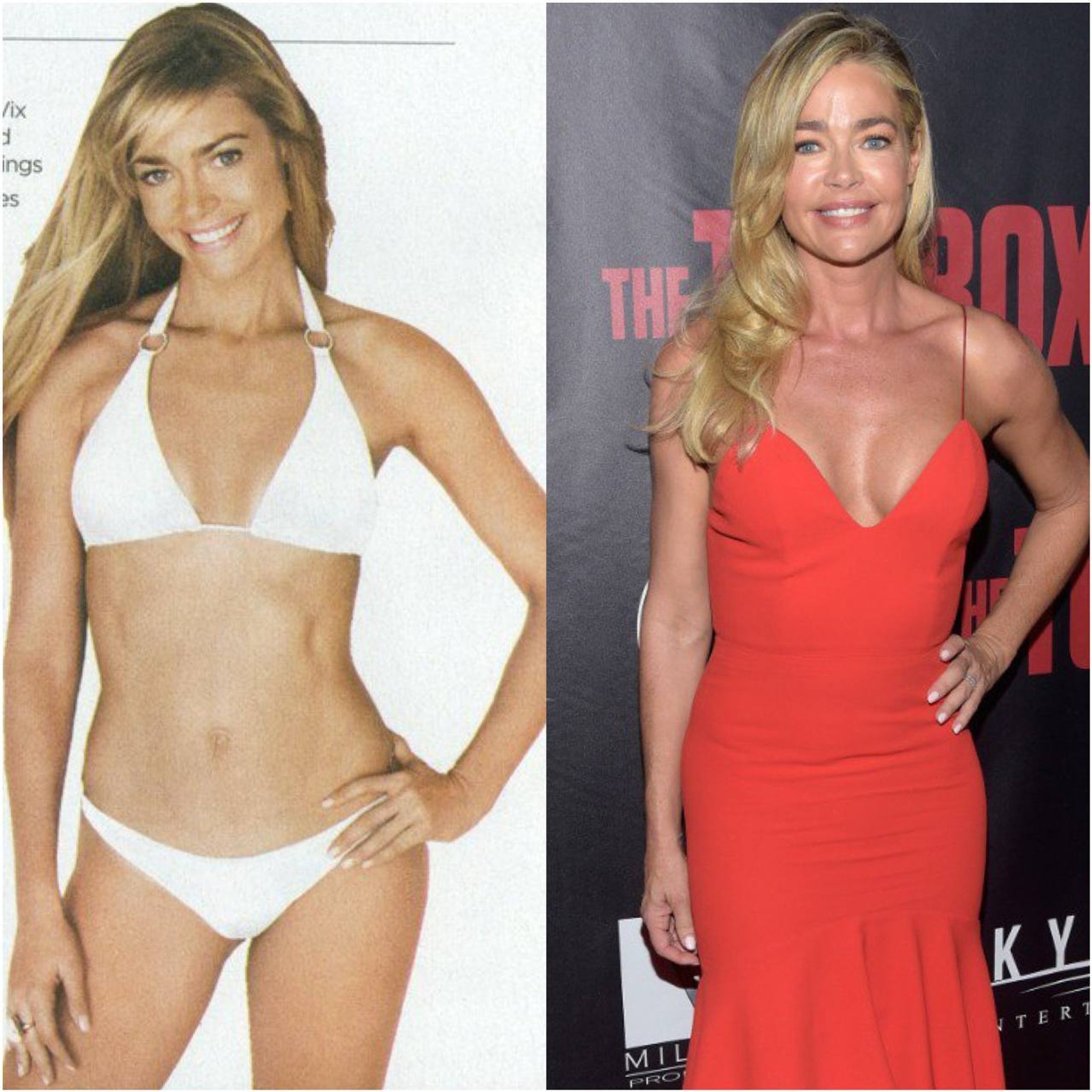 Слева — фото Дениз Ричард конца 1980-х, справа — 2018 год. Фото: Getty Images