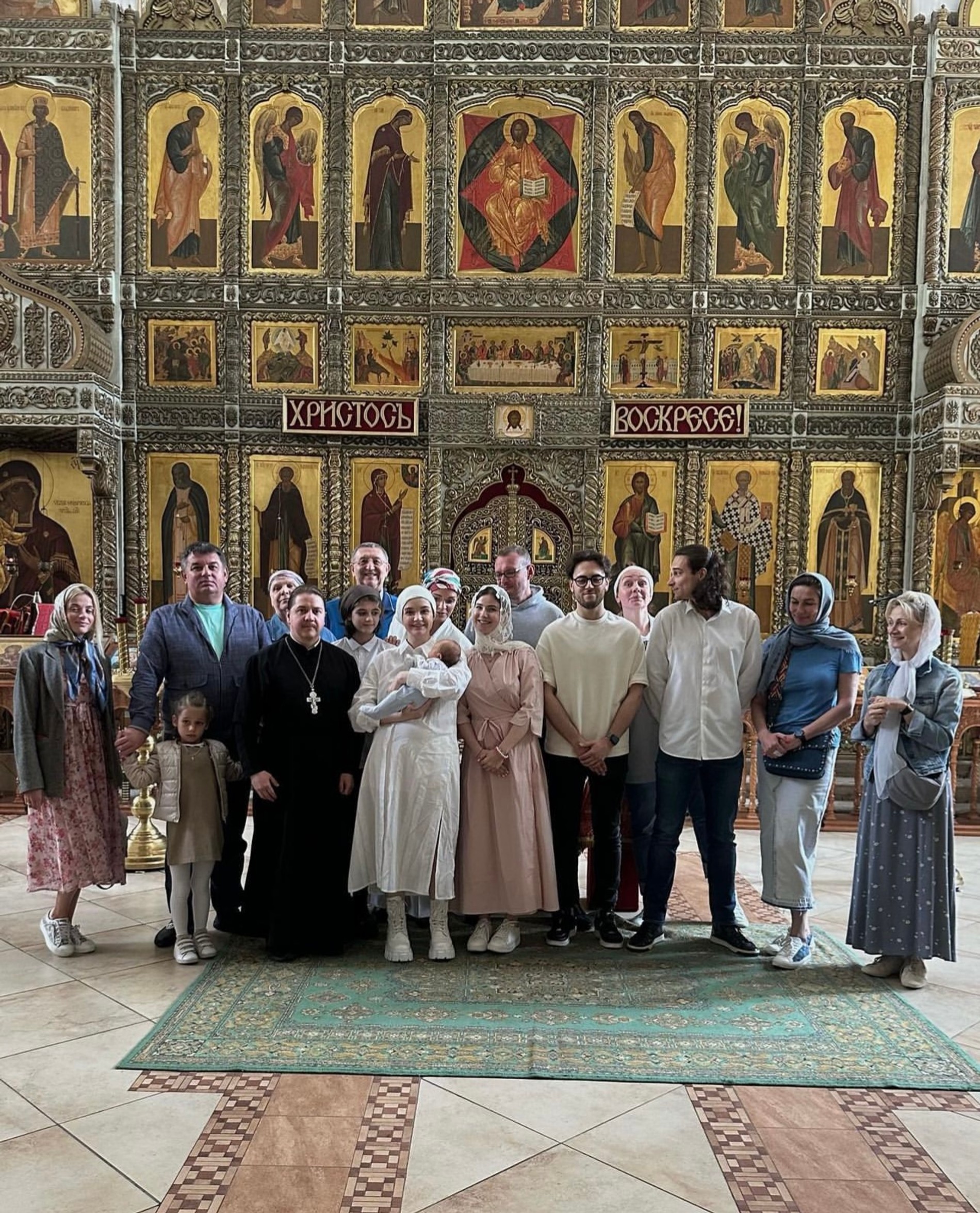 Крестины внука Славы
Фото: Инстаграм (запрещен в РФ) @sasha_morozova_who_is