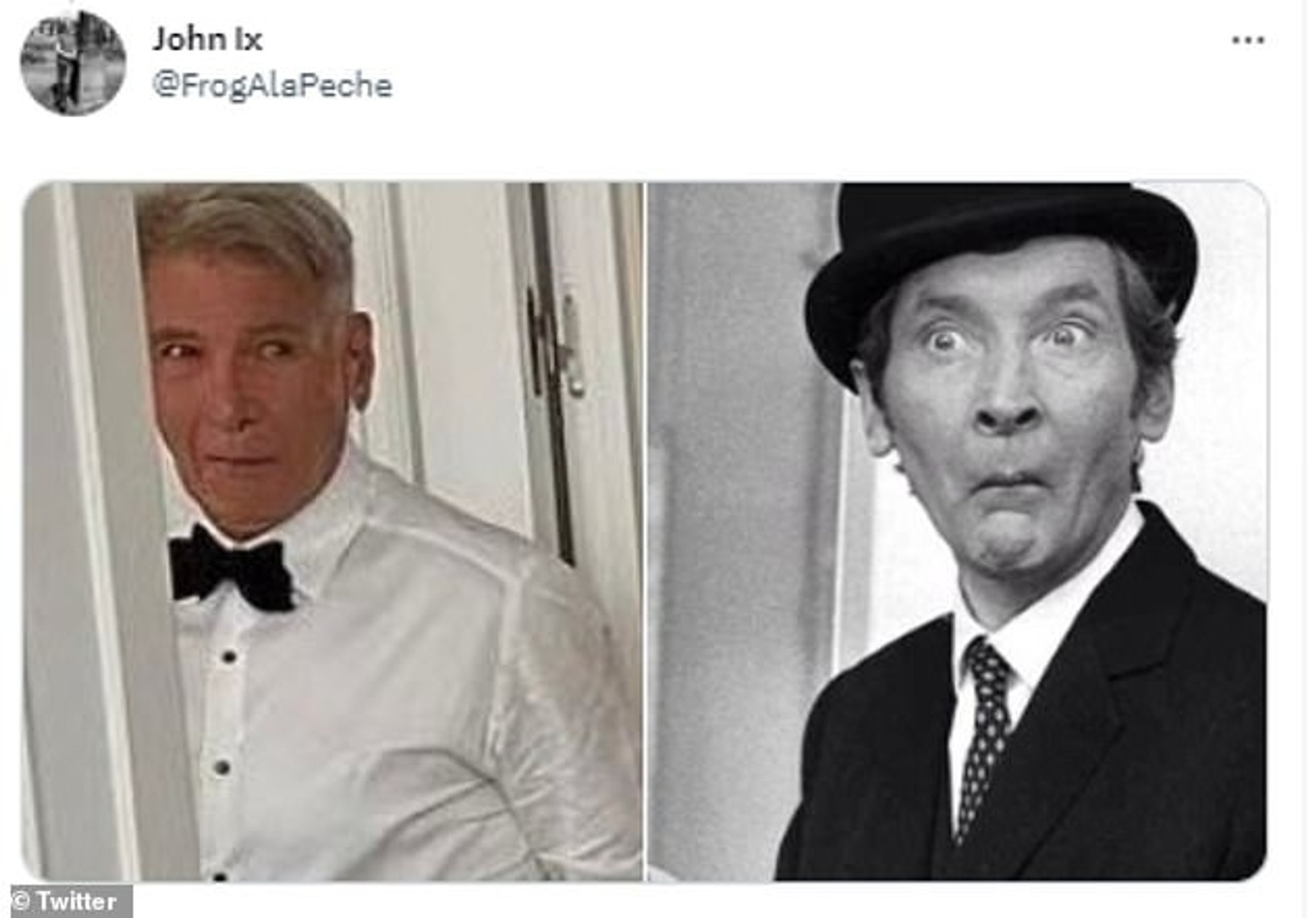 Фанаты сравнили Харрисона с британским комиком Кеннетом Уильямсом, известным своими гримасами
Фото: Twitter