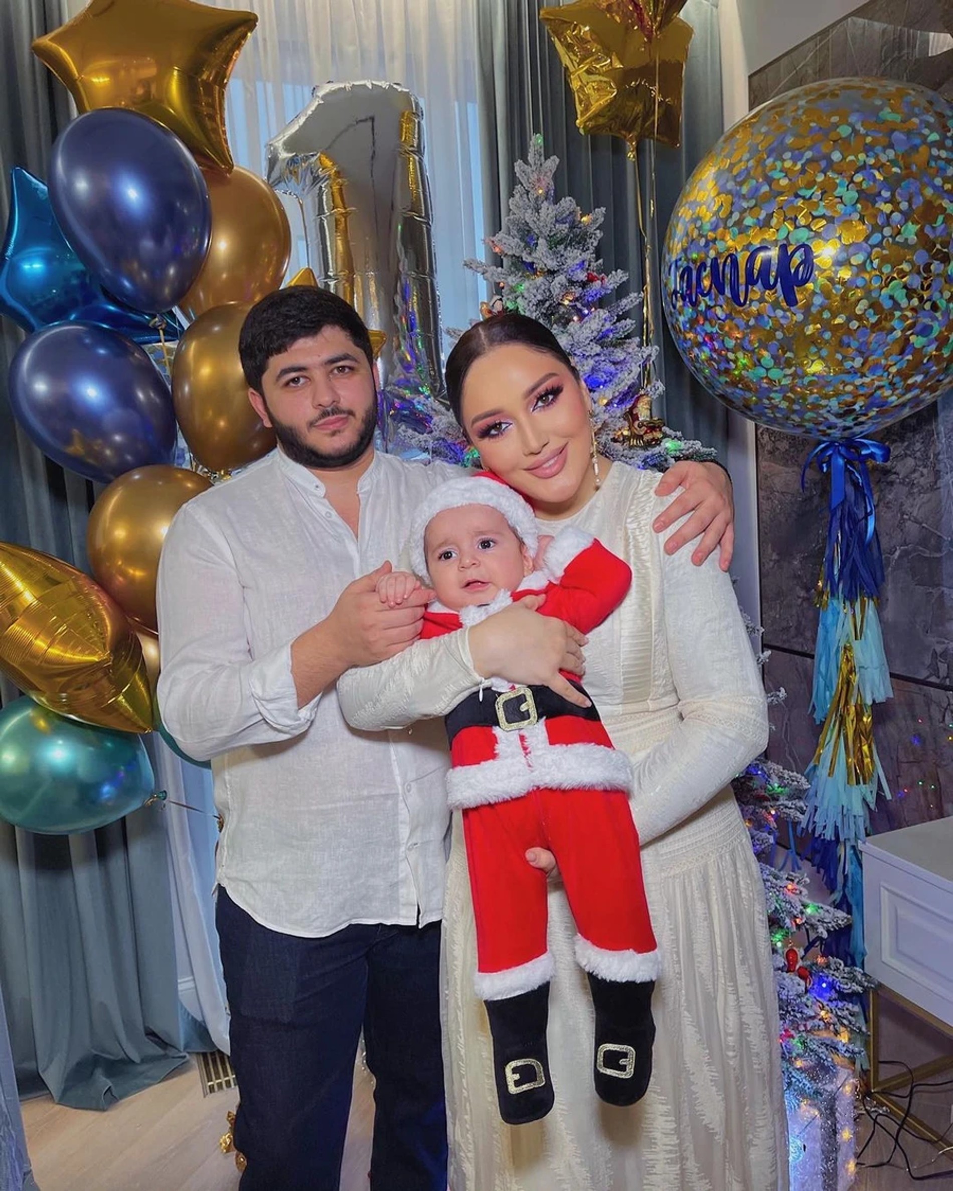 Гоар с сыном и вторым супругом Сергеем
Фото: @goar_avetisyan