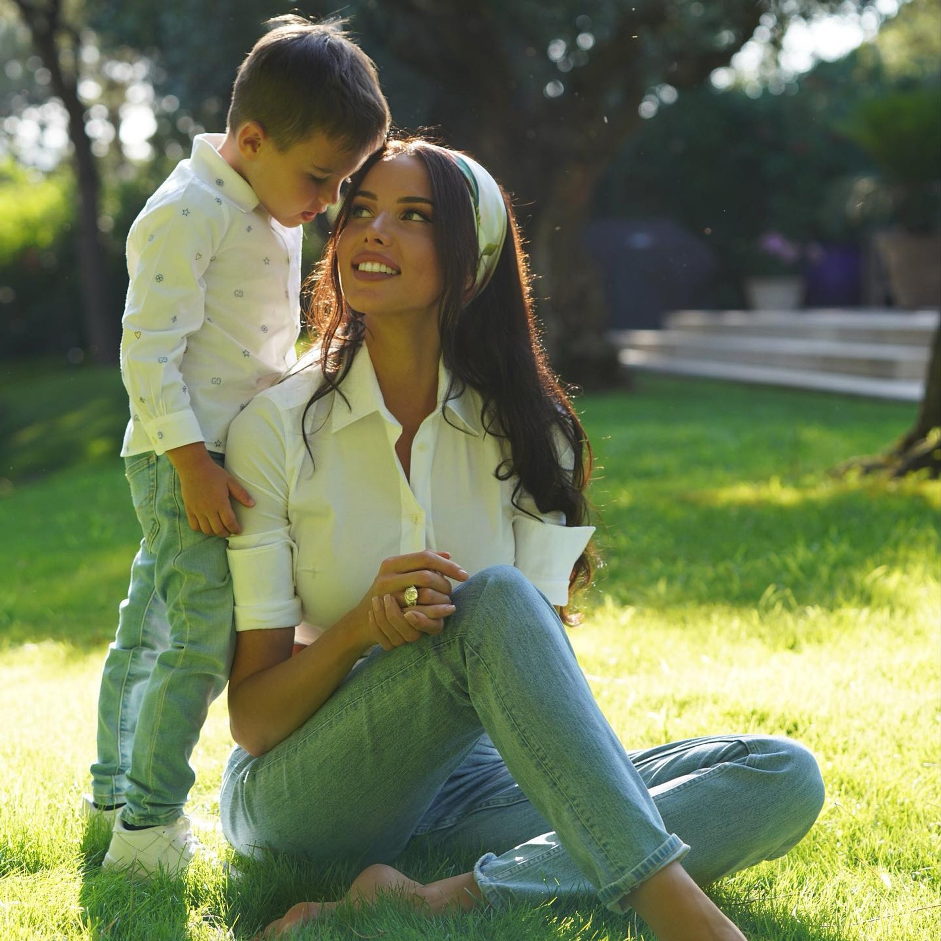 Анастасия Решетова с сыном Ратмиром. Фото: Инстаграм* @volkonskaya.reshetova