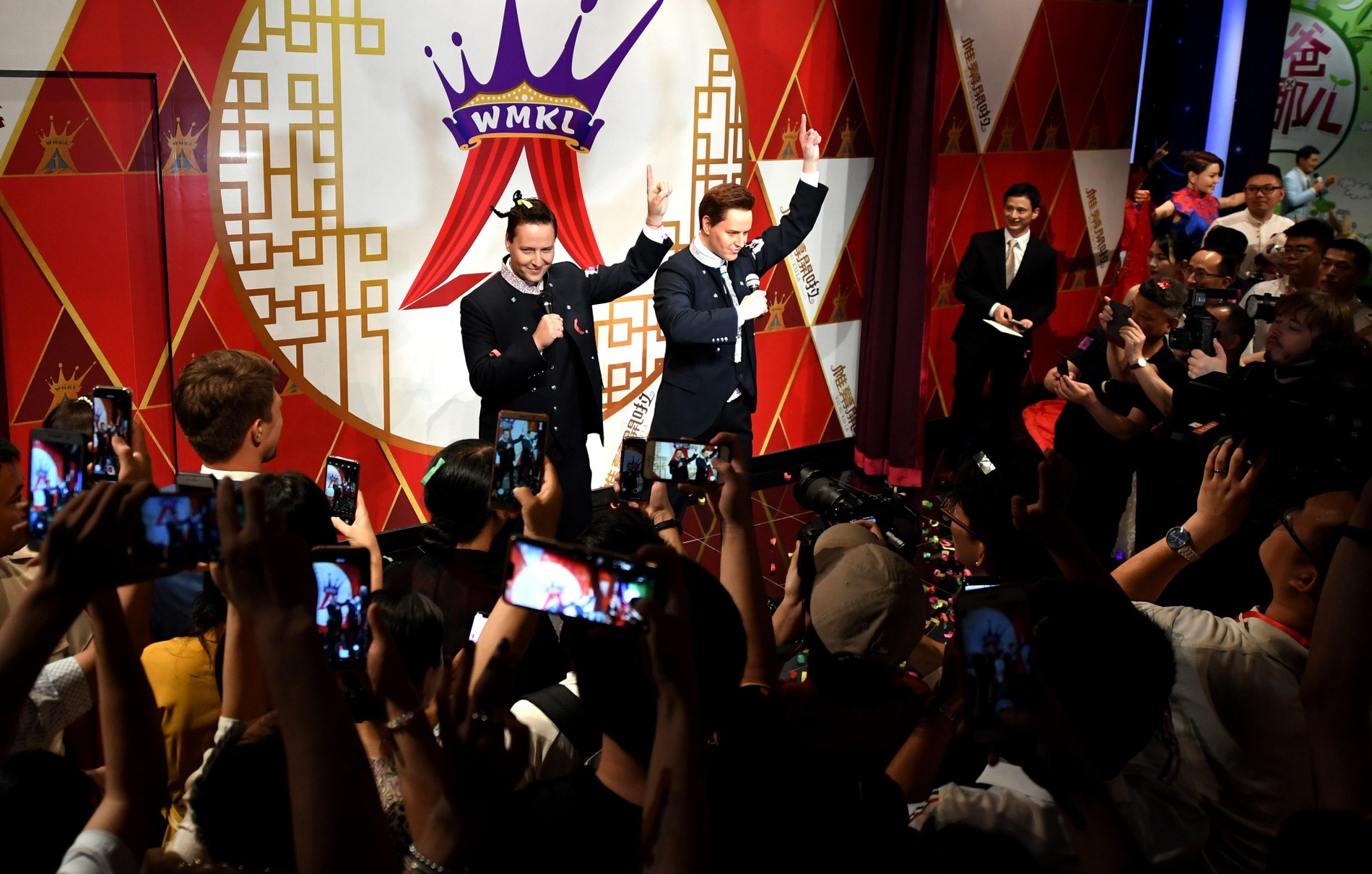 Витас и его восковая копия. Фото: Getty Images