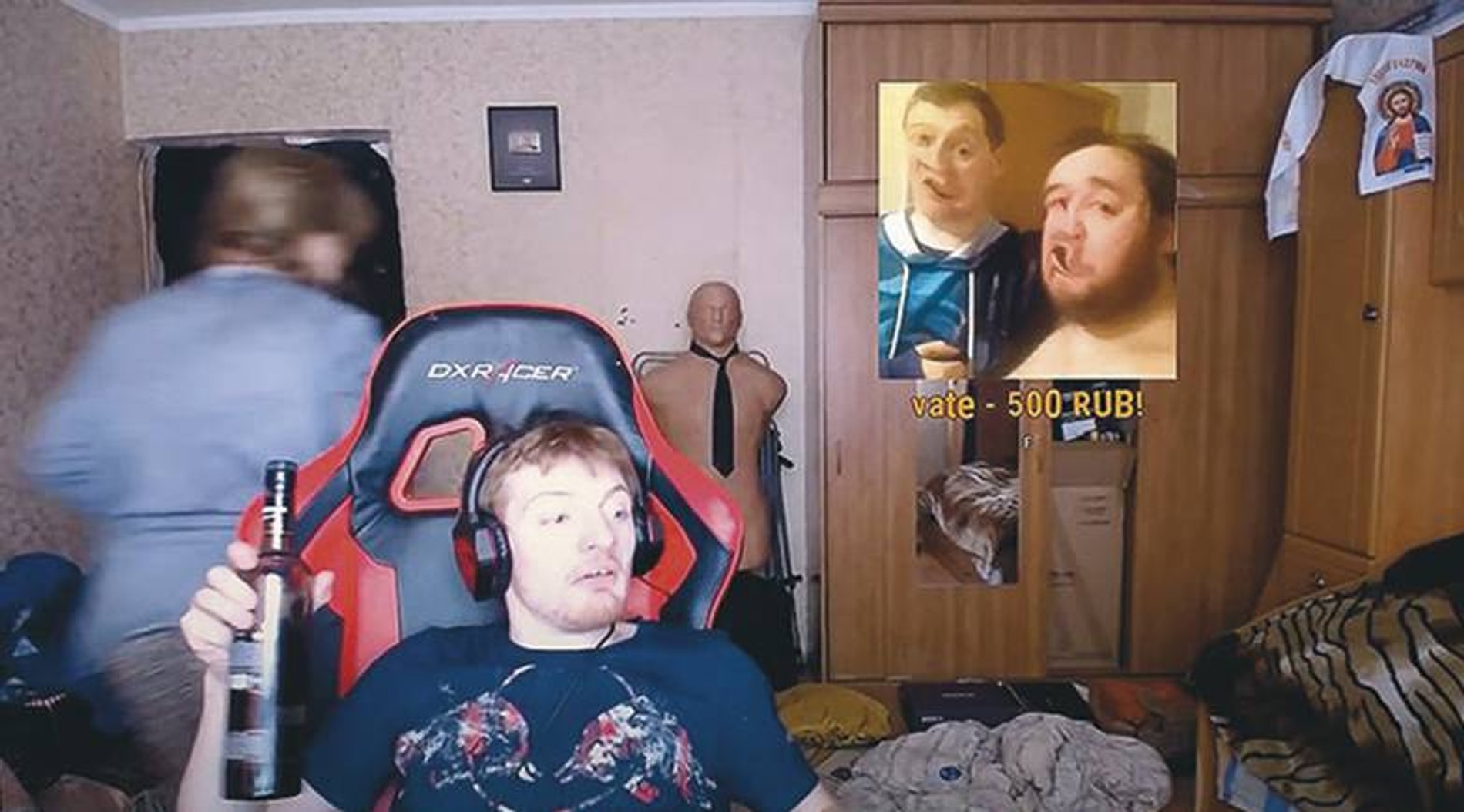 VJLink на одном из своих стримов. Источник: YouTube