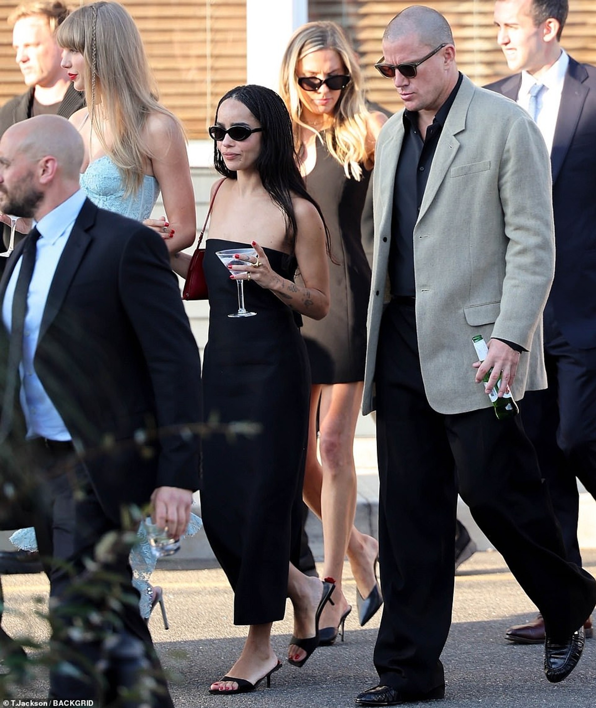 Тейлор Свифт, Зои Кравиц и Ченнинг Татум. Фото: Backgrid