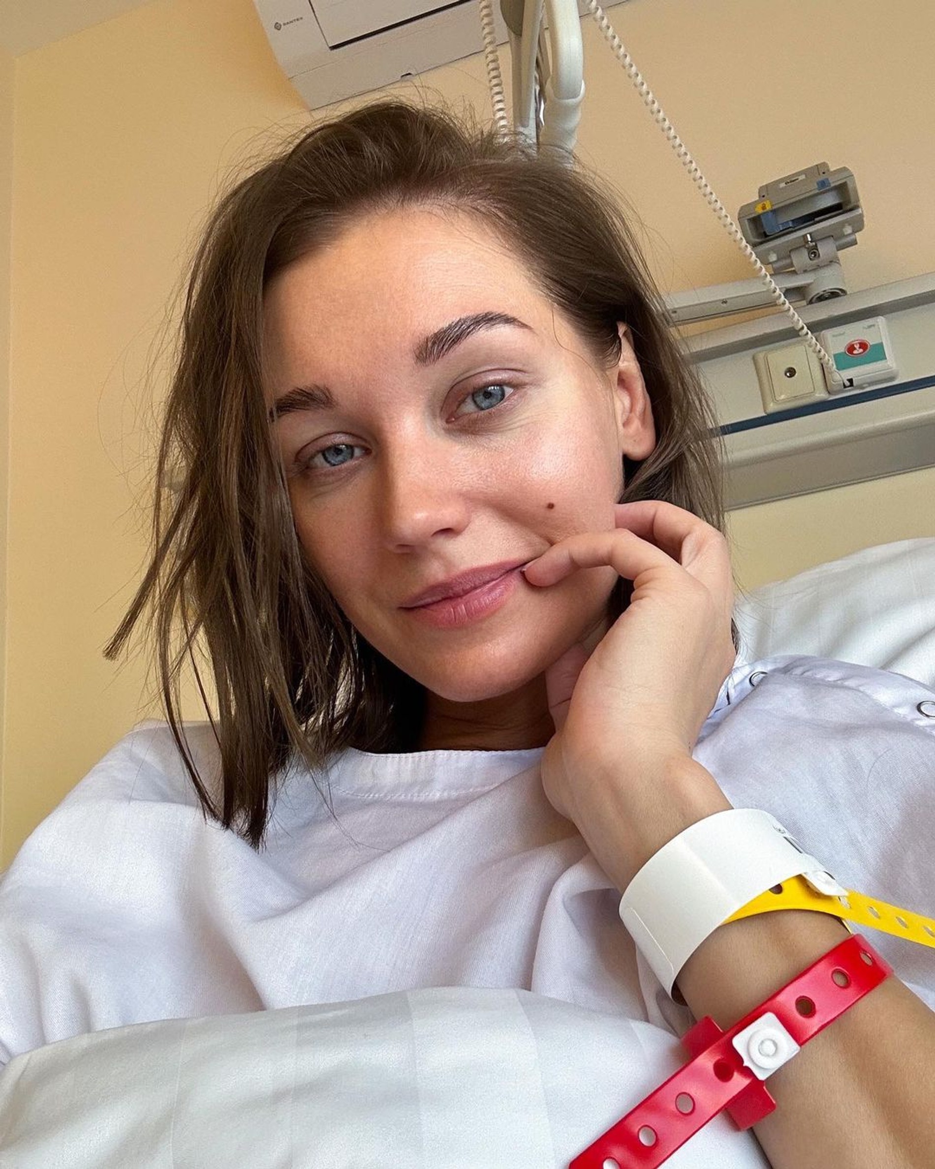 Кристина Асмус в больнице. Фото: Инстаграм* @asmuskristina