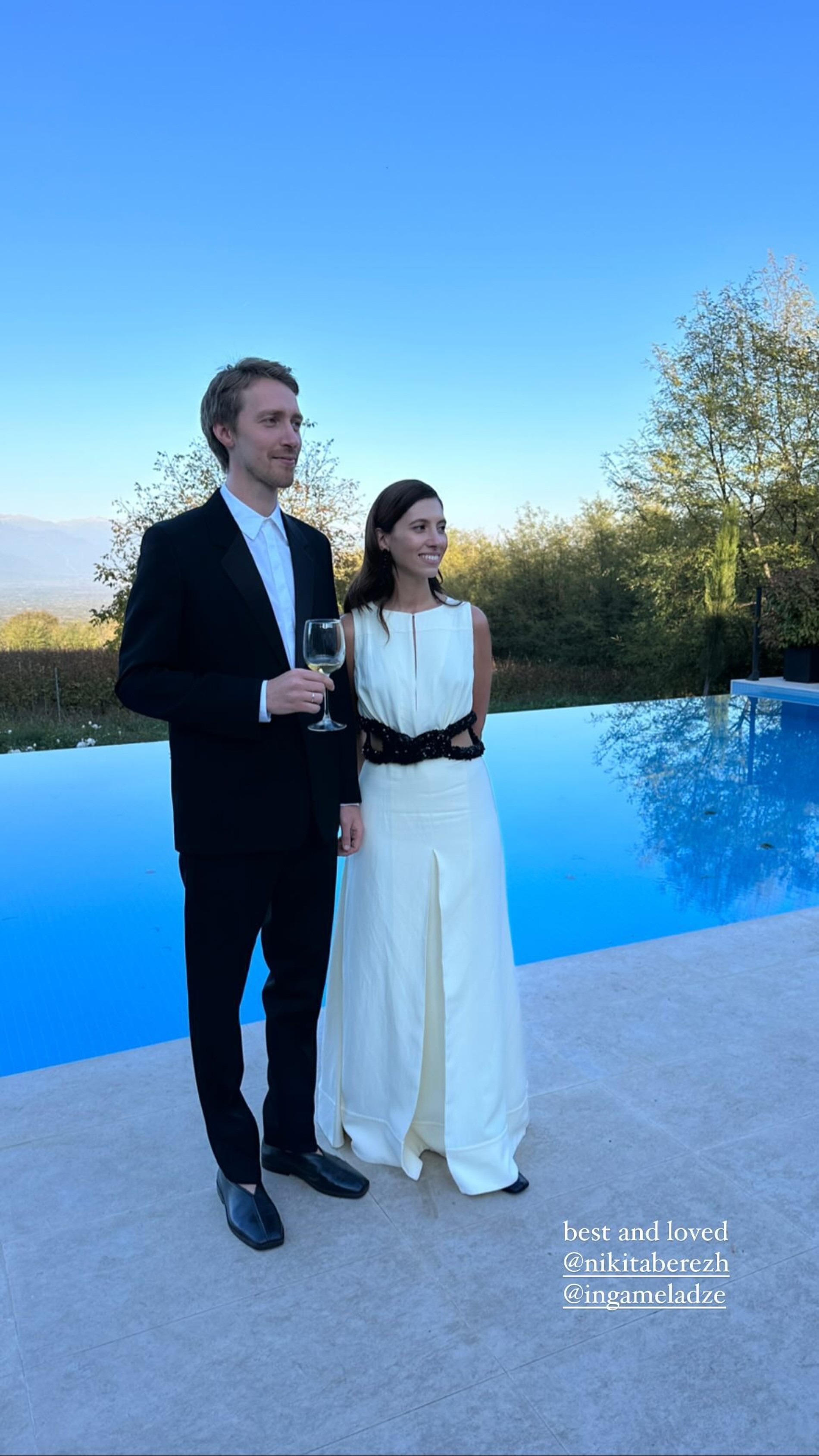 Никита Бережной и Инга Меладзе. Фото: Инстаграм (запрещен в РФ) @brontvein