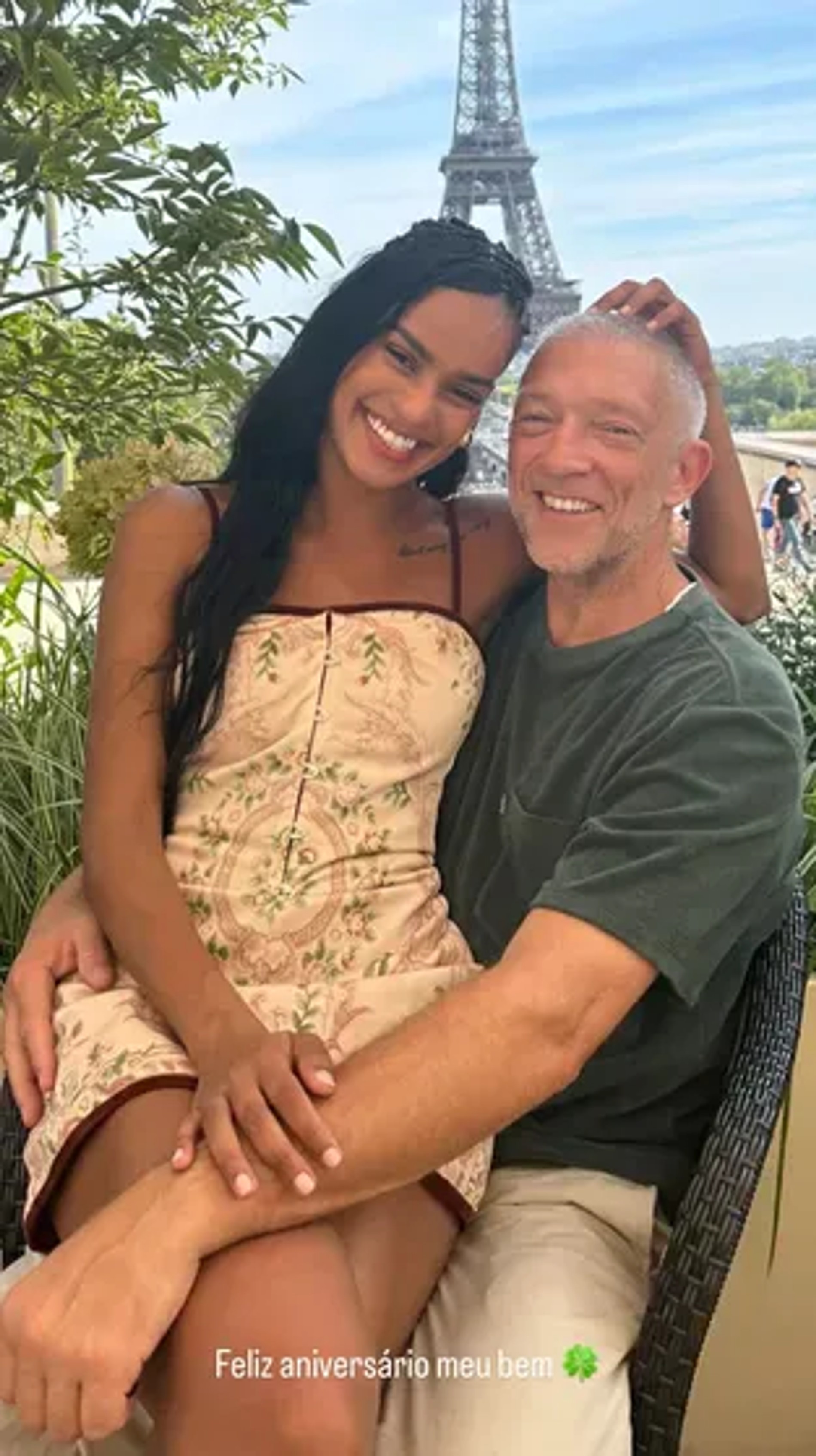 Нара Баптиста и Венсан Кассель. Фото: Инстаграм* @narahbaptista