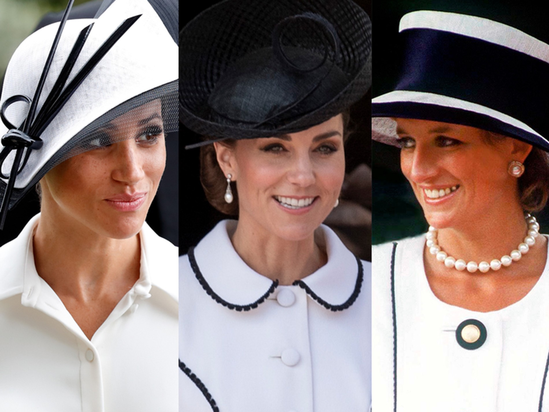 Меган Маркл; Кейт Миддлтон; принцесса Диана. Фото: Getty Images