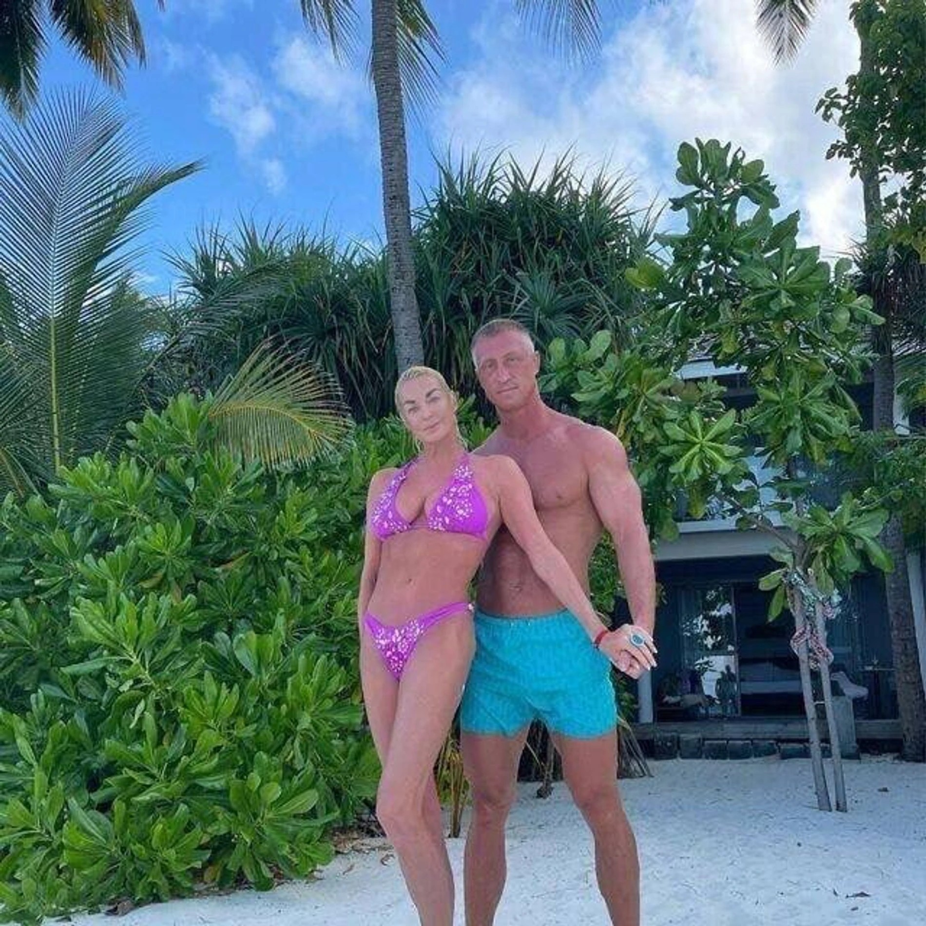 Анастасия Волочкова с бывшим возлюбленным Сергеем Кузнецовым. Фото: Инстаграм* @volochkova_art