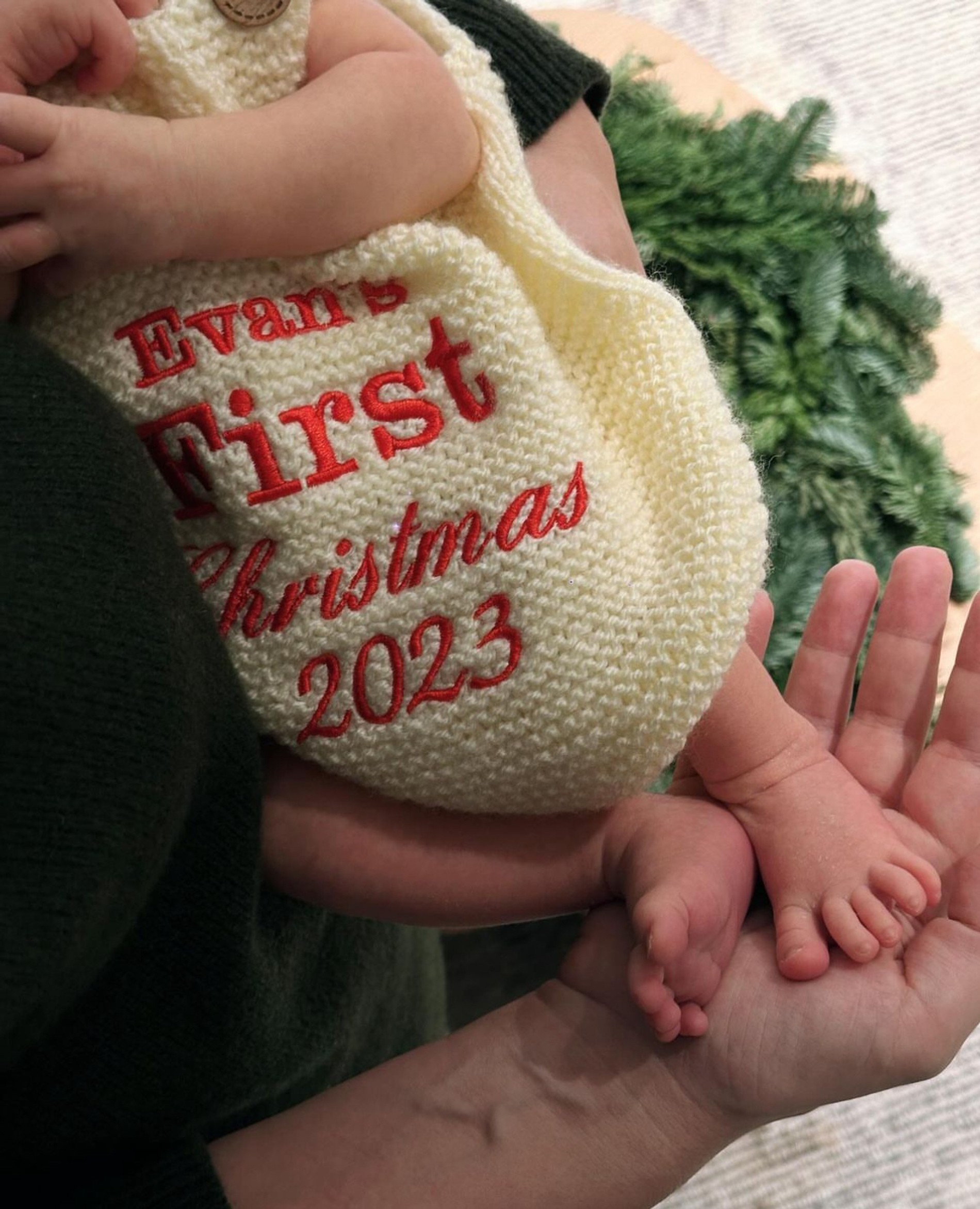 Новорожденный сын Сергея Жукова. Фото: Инстаграм (запрещен в РФ) @burdregina