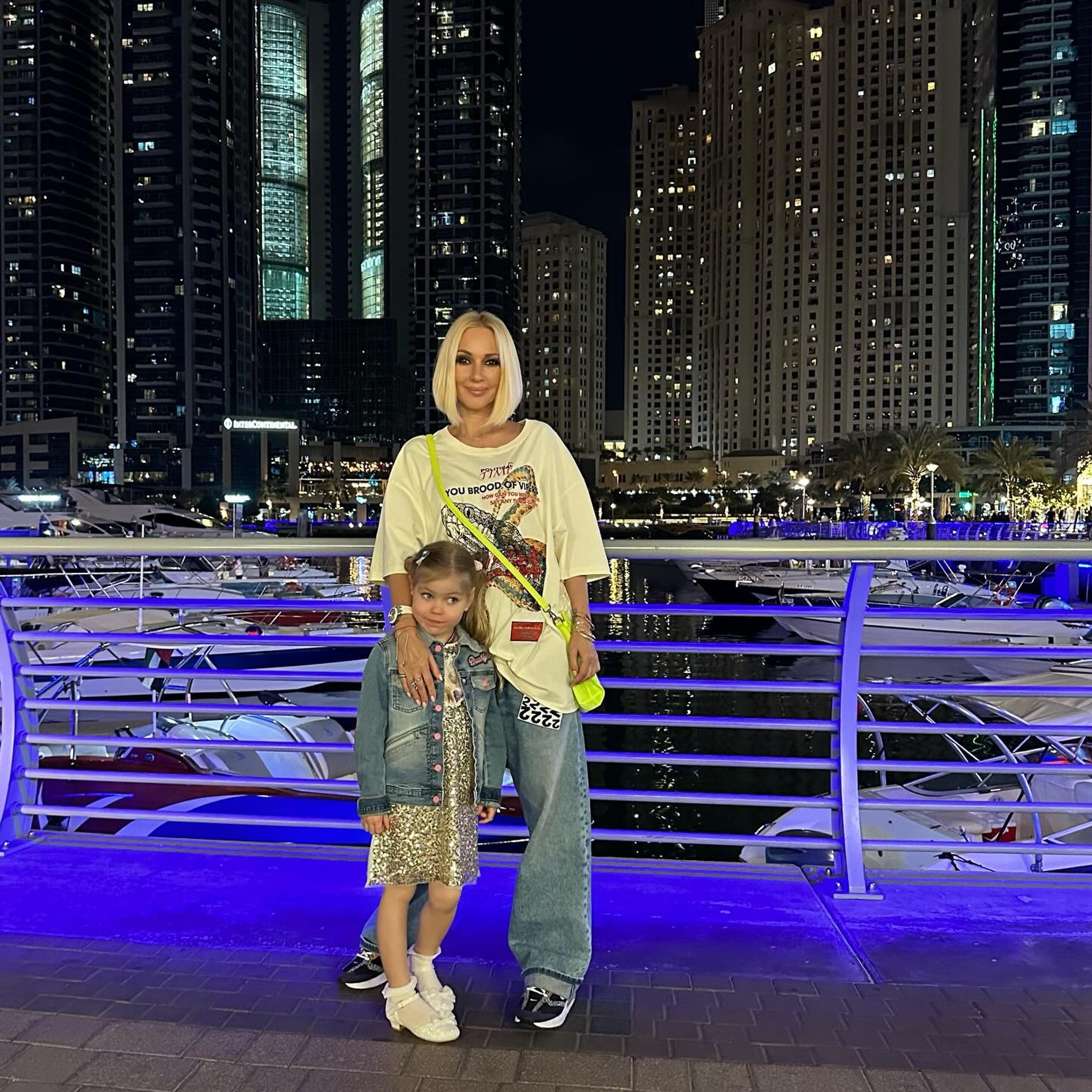 Лера Кудрявцева с дочерью. Фото: Инстаграм* @leratv