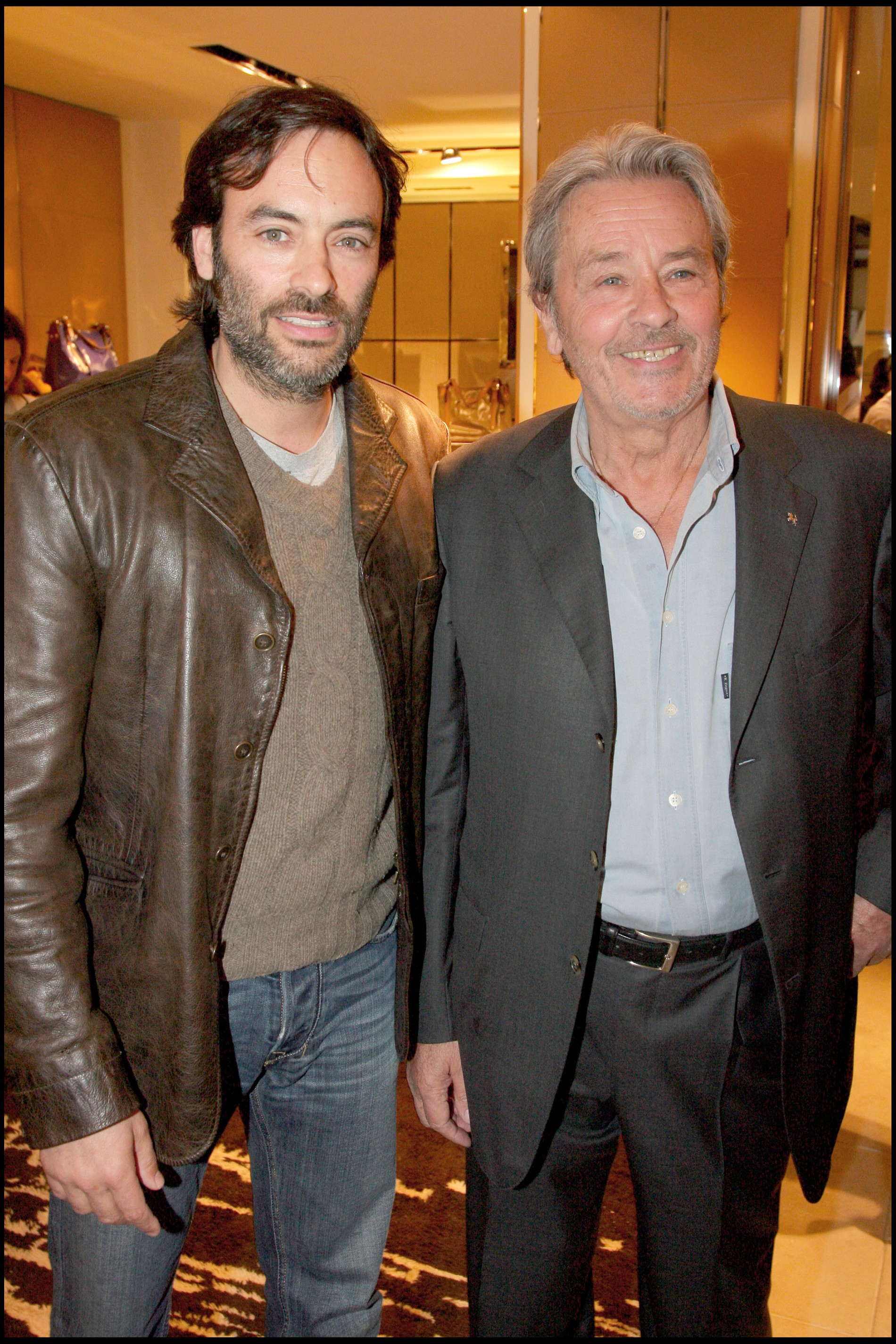 Ален Делон с сыном Энтони. Фото: Getty Images