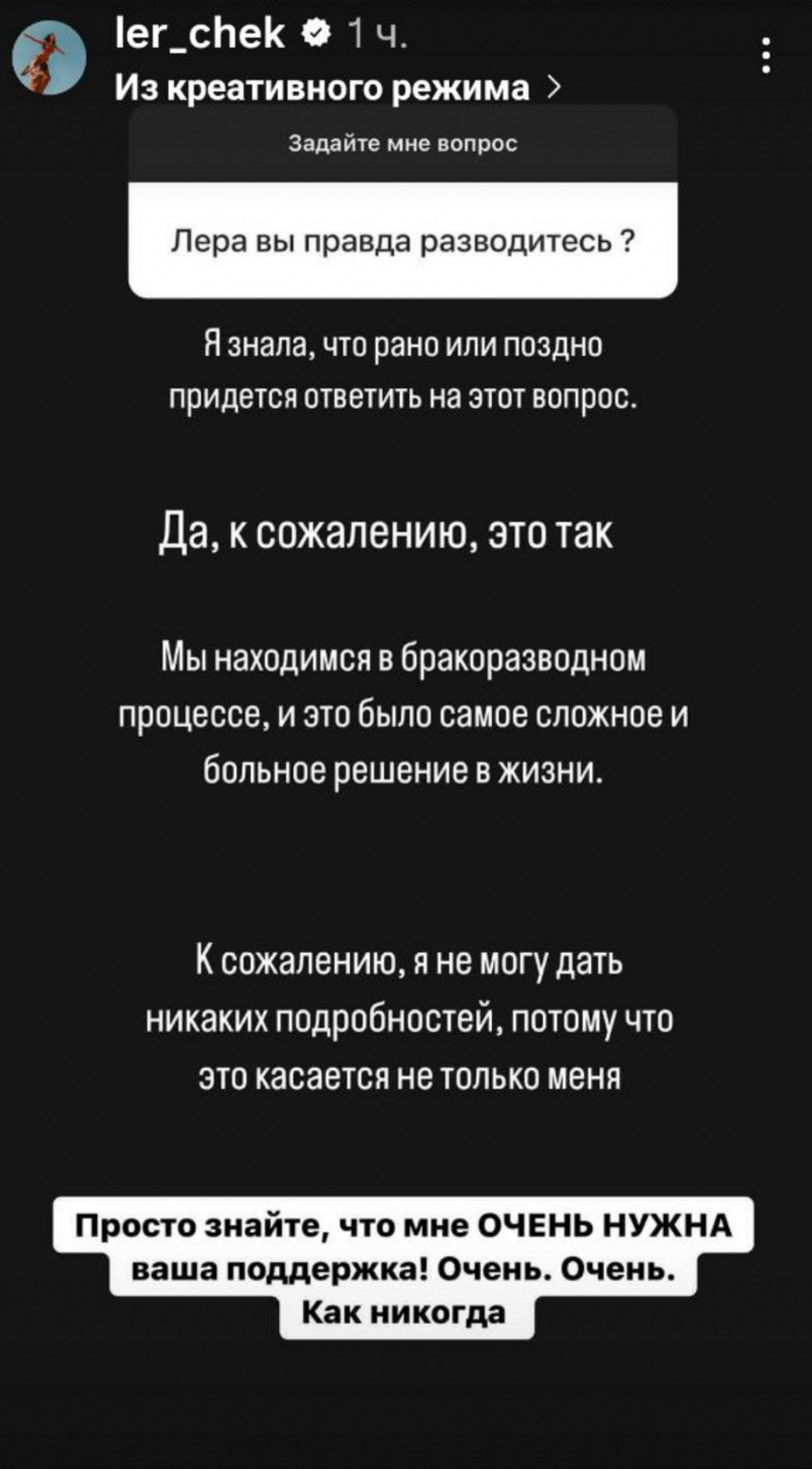 Фото: Инстаграм* @ler_chek