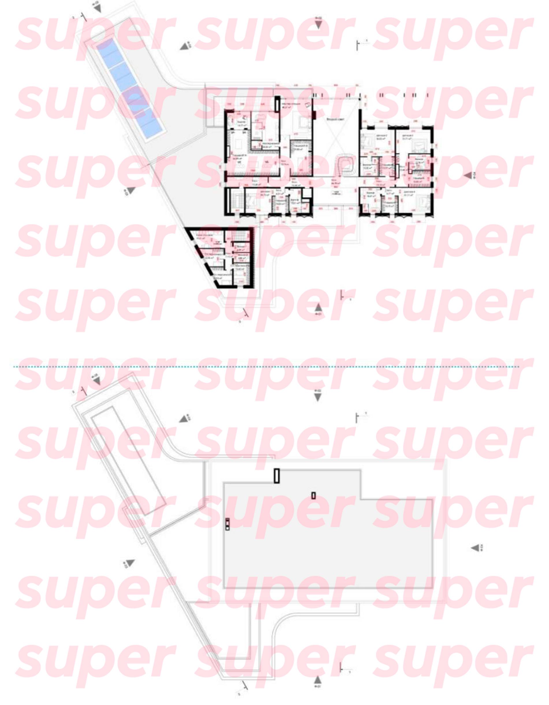 План недостроенного дома Валерии и Артема Чекалиных. Фото: Super