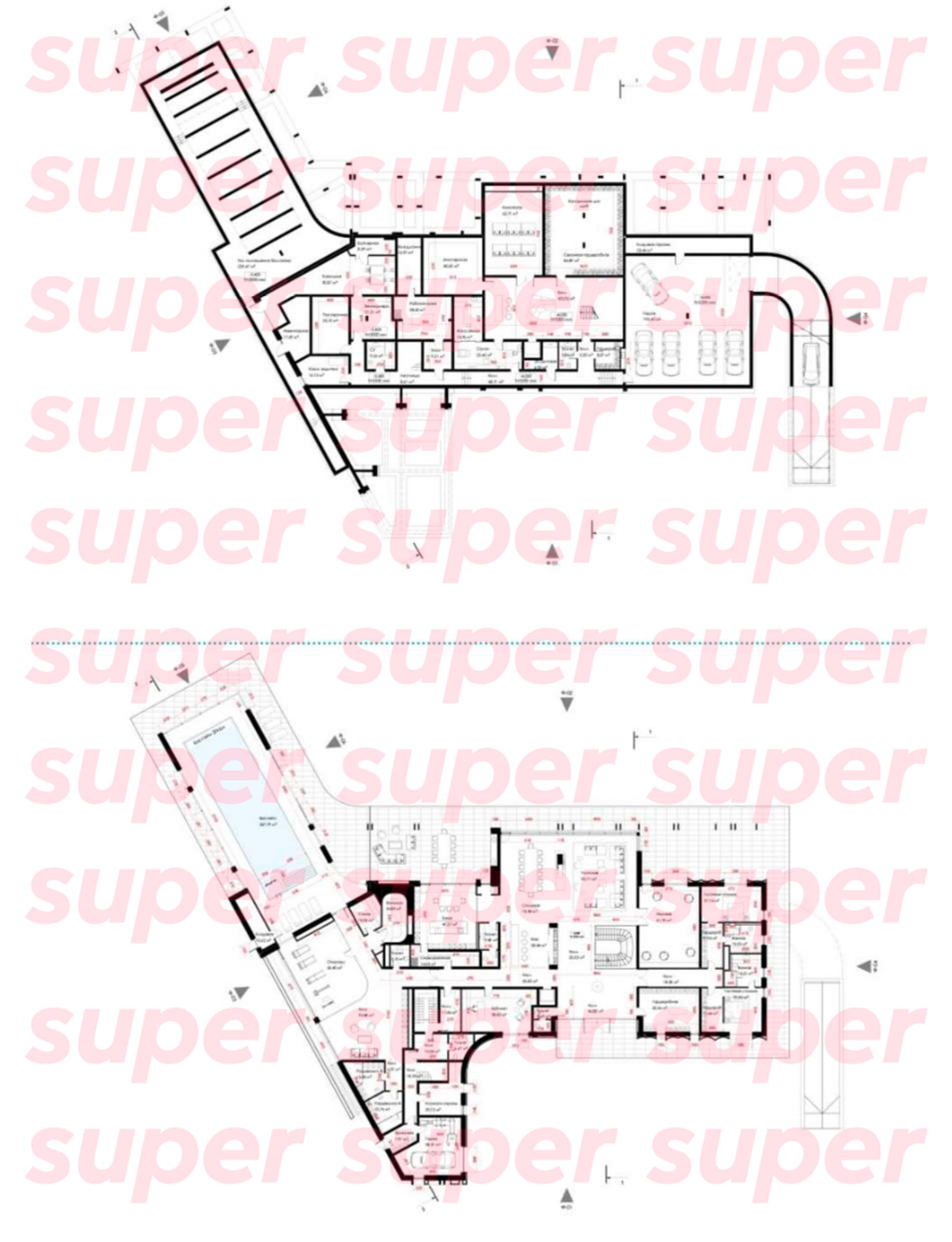 План недостроенного дома Валерии и Артема Чекалиных. Фото: Super