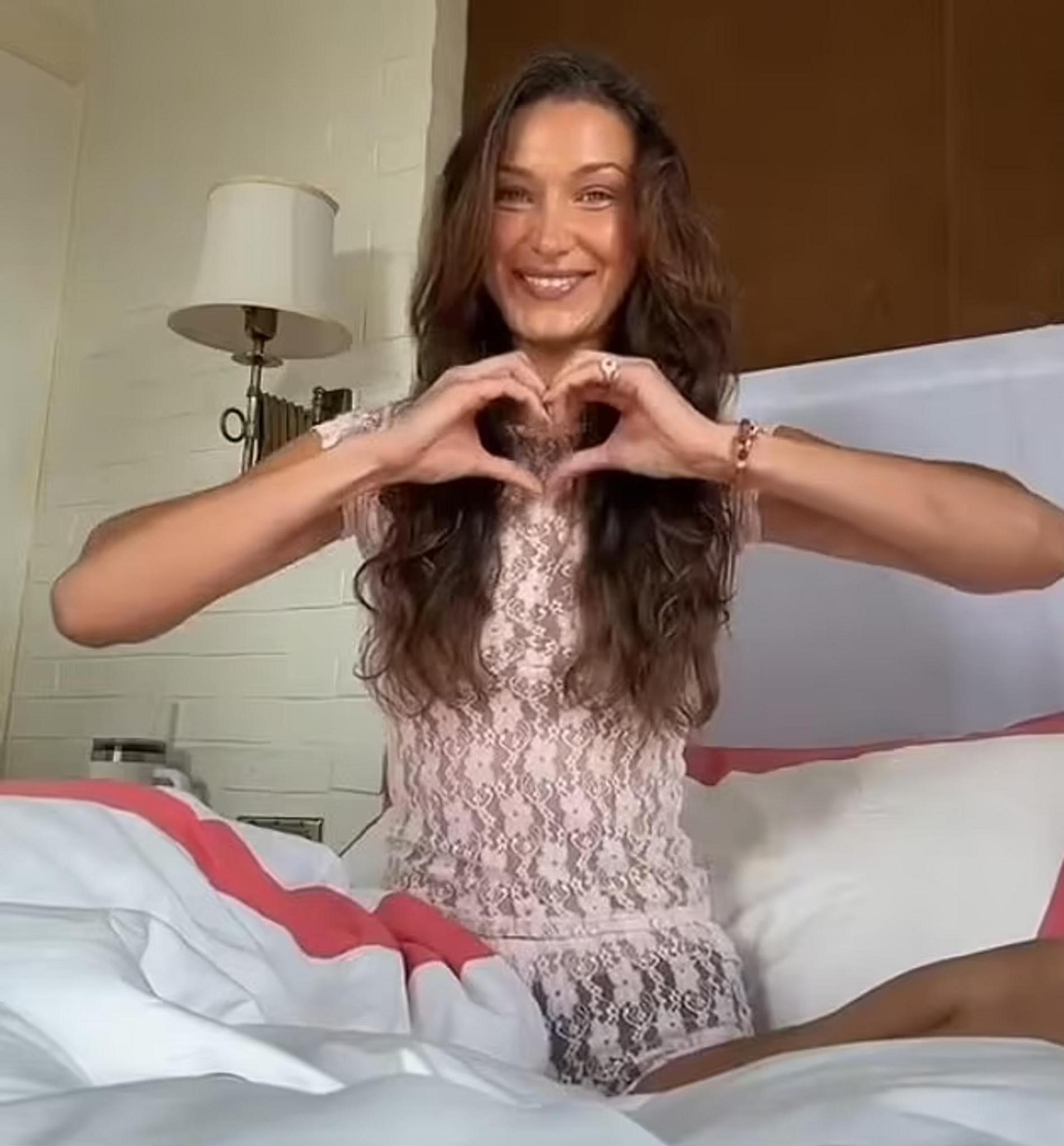 Белла Хадид. Скриншот: соцсети