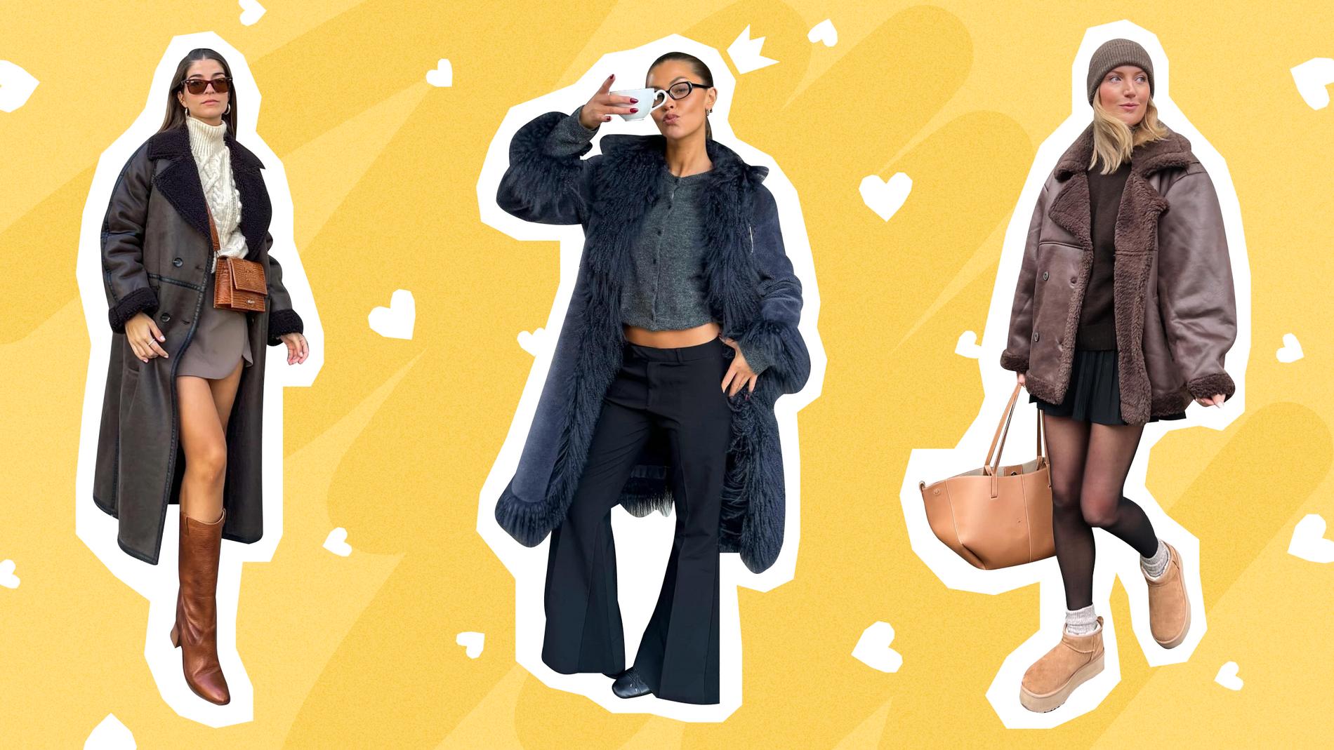 Дубленки в образах инфлюенсеров