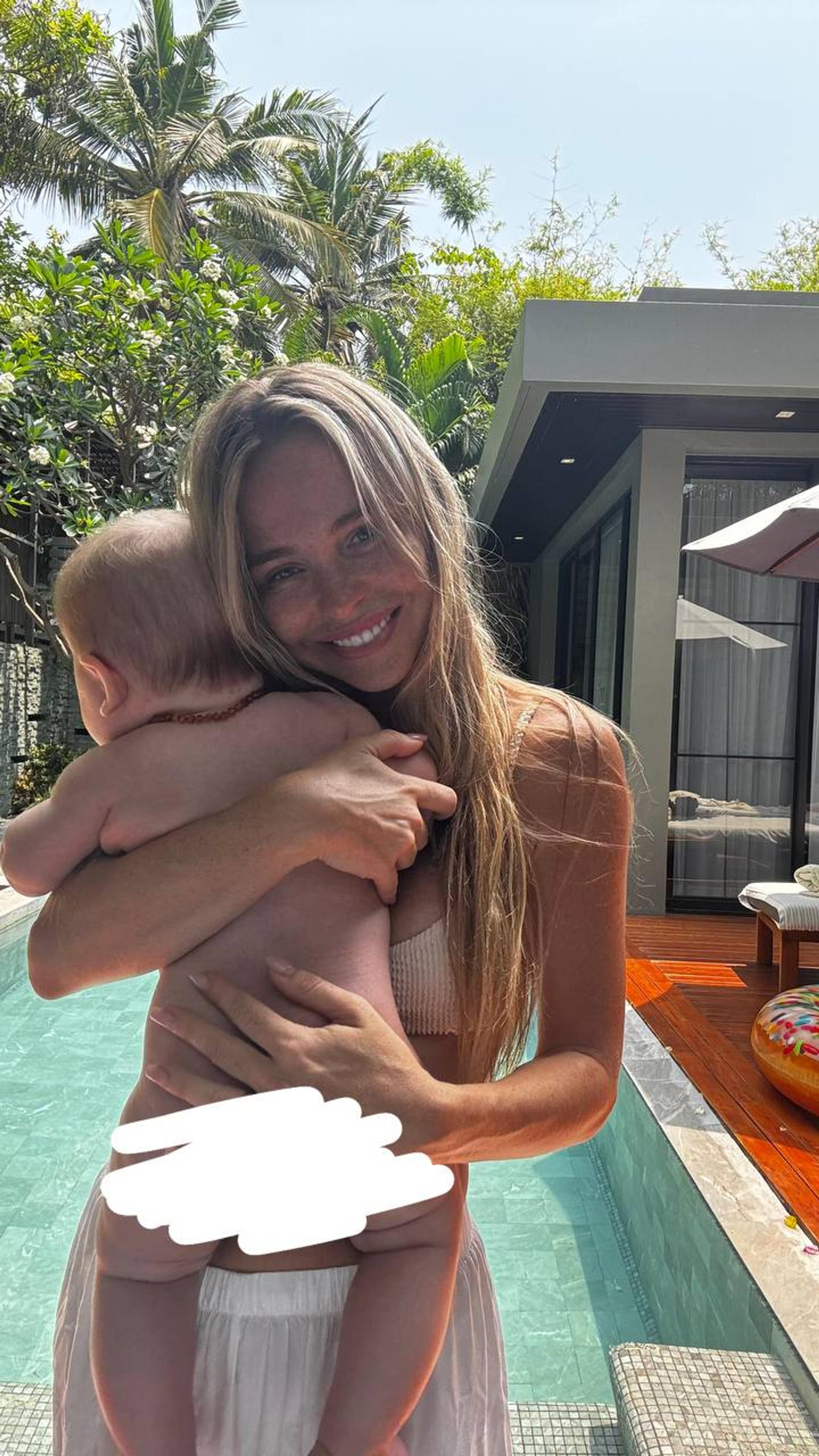 Анна Хилькевич с дочерью Оливией. Фото: Telegram-канал Анны Хилькевич