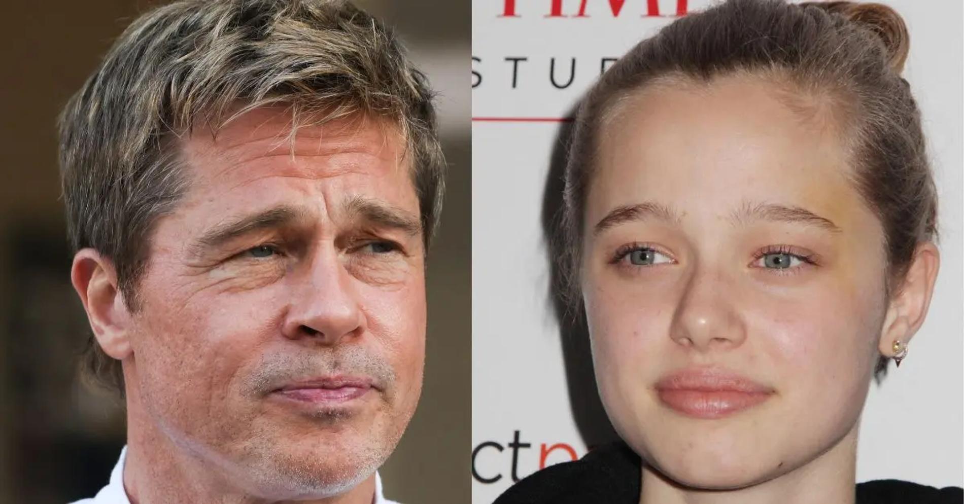 Брэд Питт и его дочь Шайло. Фото: Radar Online