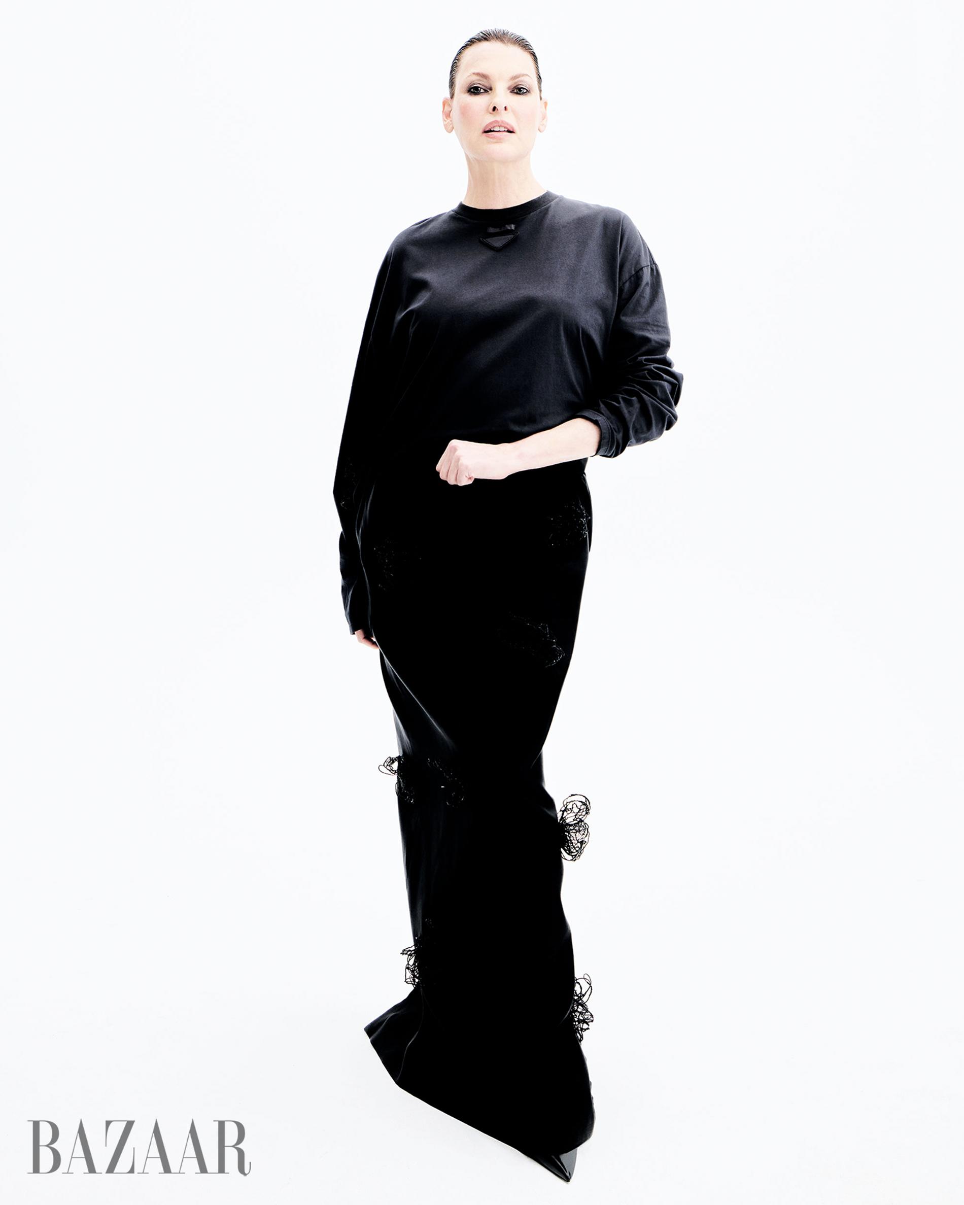 Линда Евангелиста. Фото: Harper's Bazaar